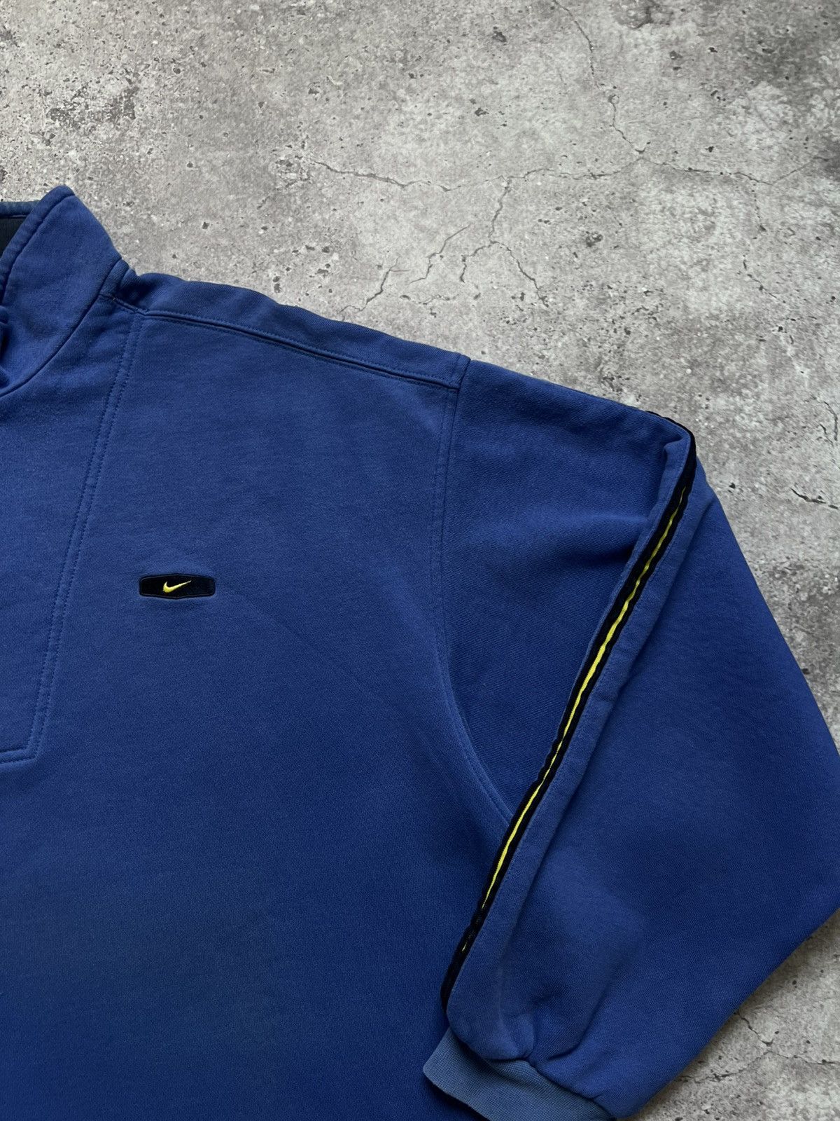 Vintage Vintage 90s Nike Sweatshirt 1/4 Zip Blue Size US XL / EU 56 / 4 - 5 Thumbnail