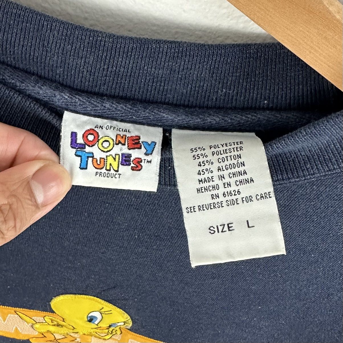 Vintage × Warner Bros Vintage Looney Tunes Sweatshirt Crewneck1990s Tweety Bird Size US L / EU 52-54 / 3 - 4 Thumbnail