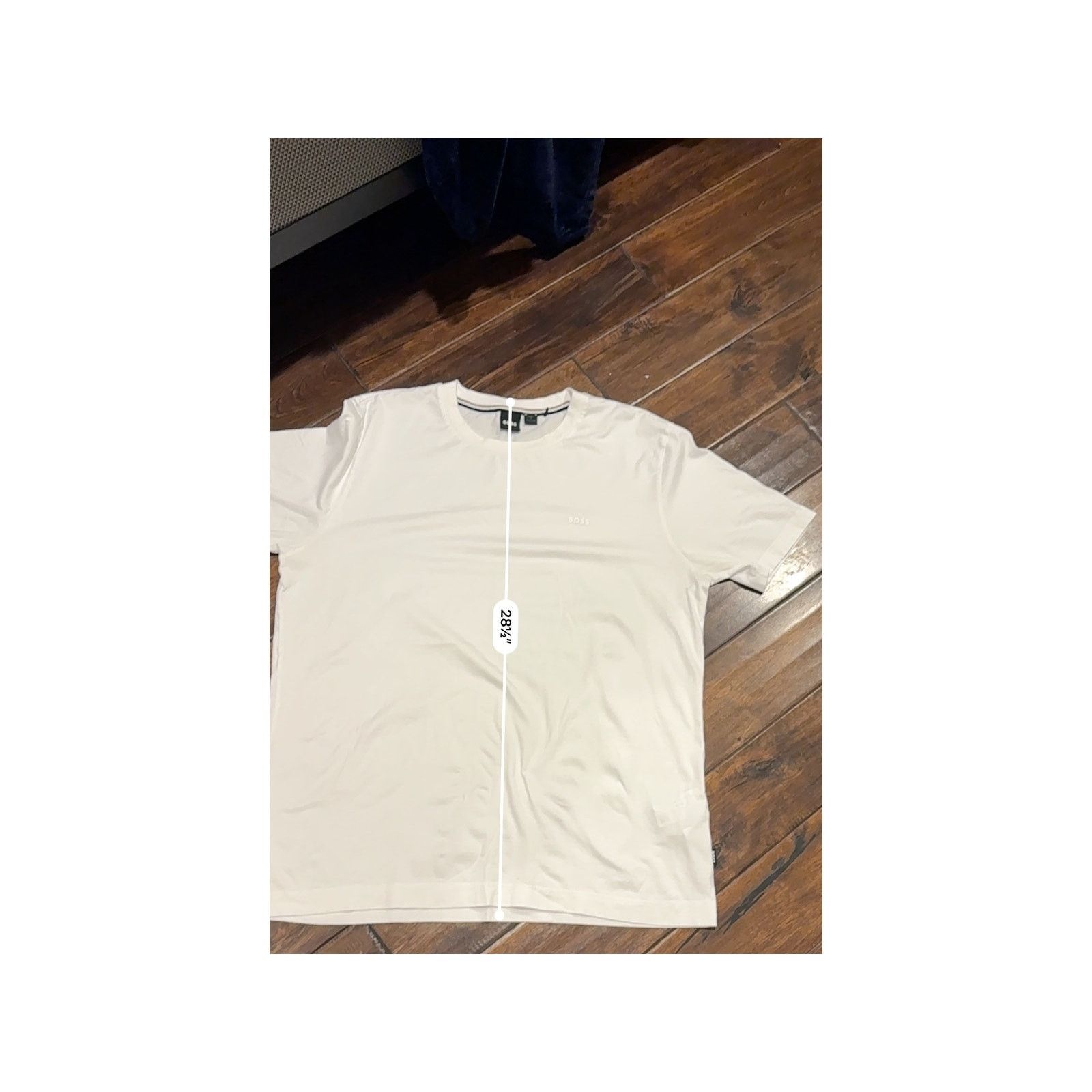 Hugo Boss BOSS Hugo Boss Mens Minimal Logo Tee (White) Size US XL / EU 56 / 4 - 12 Thumbnail