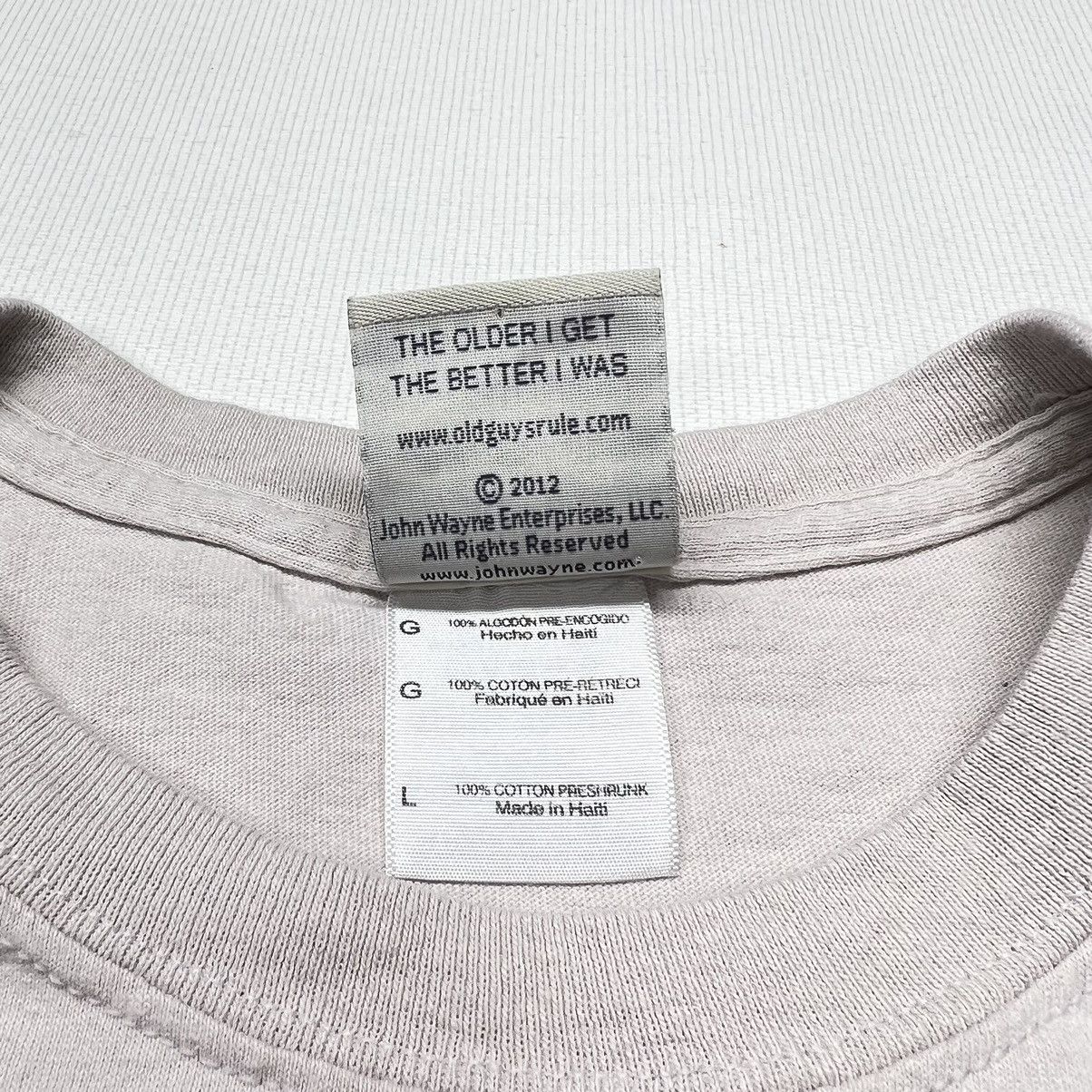 Vintage Old Guys Rule Tee Shirt Beige John Wayne Graphic Dad Y2K Size US L / EU 52-54 / 3 - 10 Thumbnail