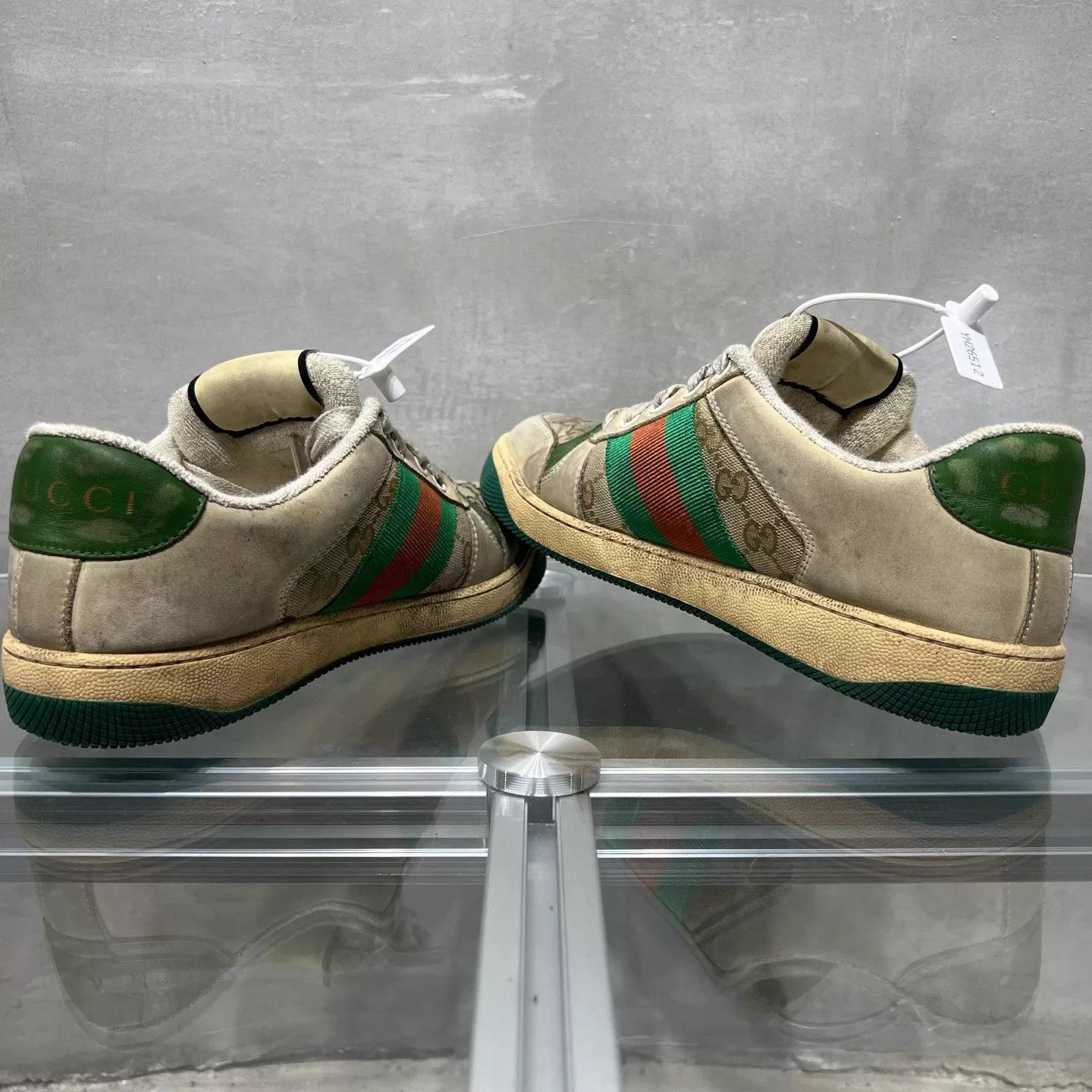 Gucci Gucci Enamel Dirty Green Sneakers UK6.5 (40.5) Size US 7.5 / EU 40-41 - 5 Thumbnail
