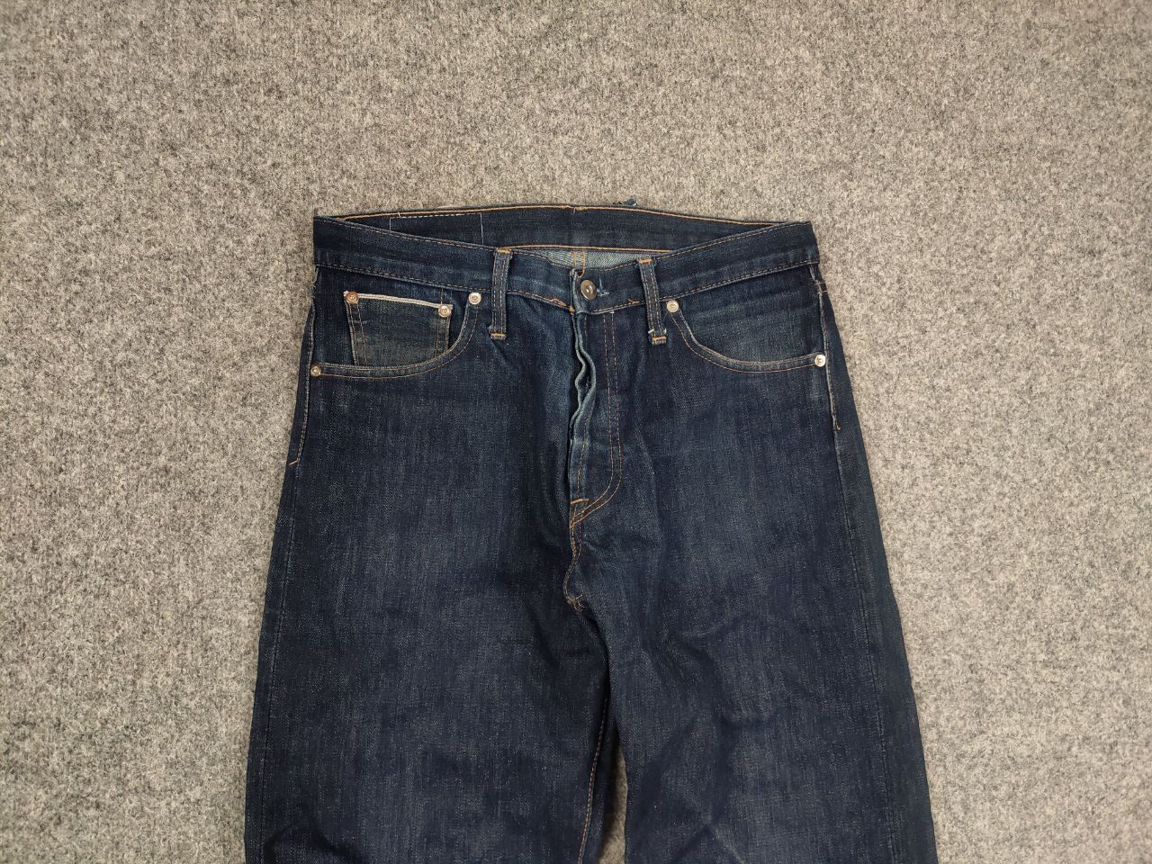 Japanese Brand Vintage D.H. Tribute Japanese Selvedge Faded Denim Jeans Size US 32 / EU 48 - 5 Thumbnail
