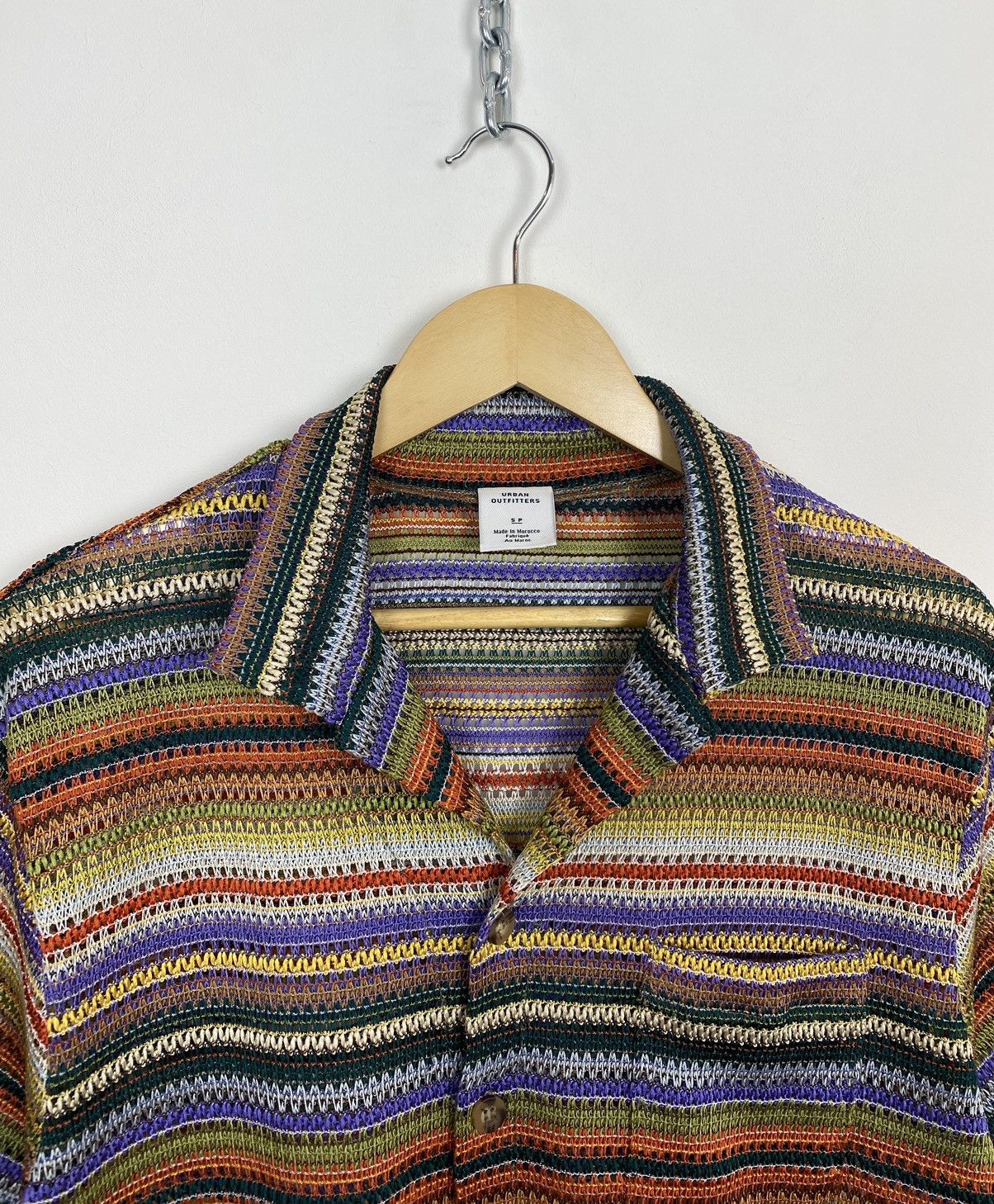 Urban Outfitters Urban Outfitters Colorful Crazy Knit Shirt Short Sleeve Y2K Size US S / EU 44-46 / 1 - 2 Thumbnail