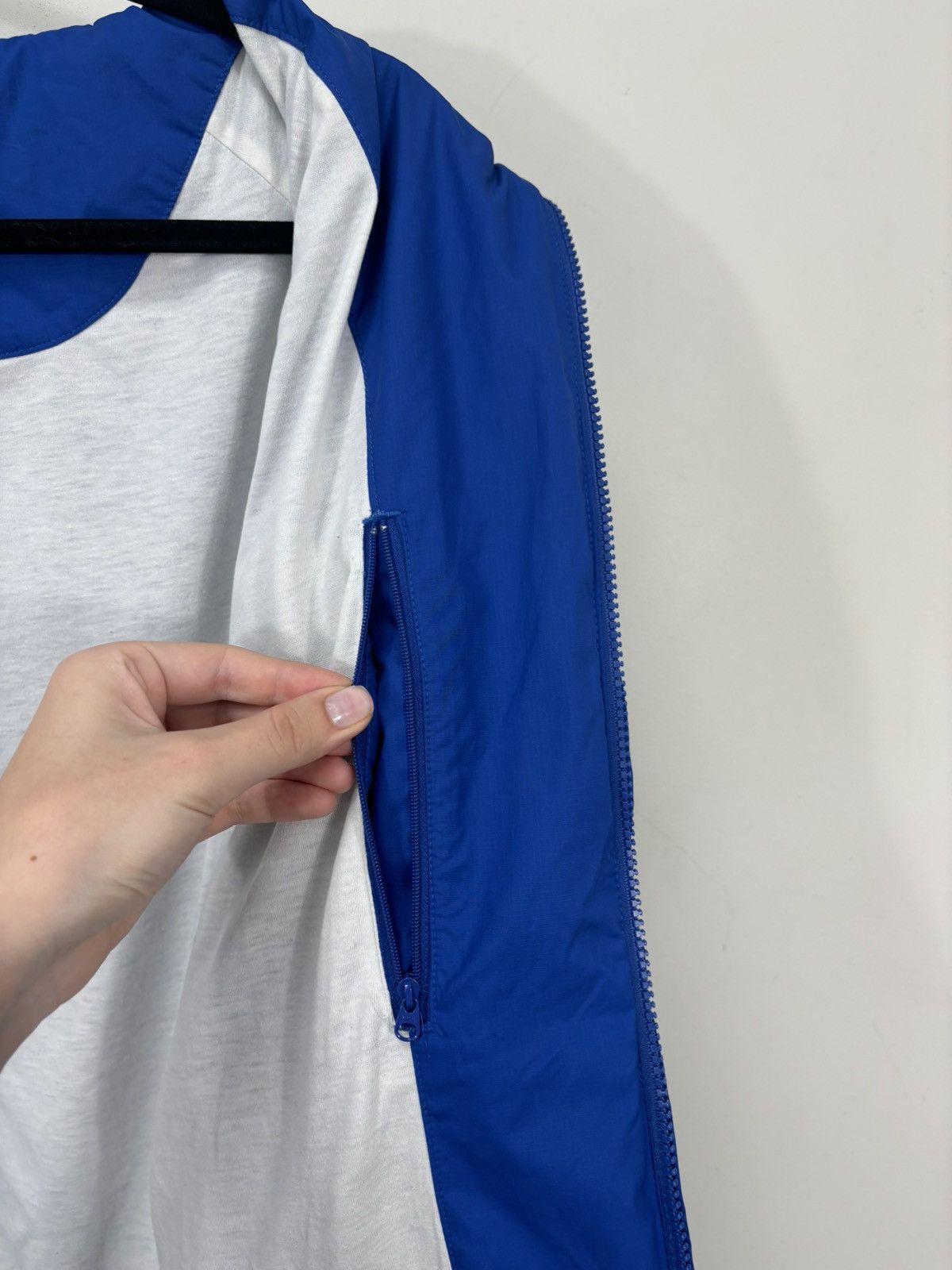 Nike Vintage Nike Y2K Blue Retro Hype Full Zip Track Jacket Size US L / EU 52-54 / 3 - 14 Thumbnail