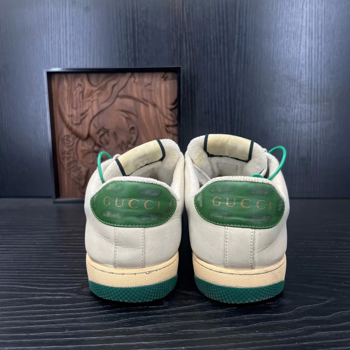 Gucci Gucci Dirty Sneakers Gray Green US 10.5 Like New Size US 11.5 / EU 44-45 - 5 Thumbnail