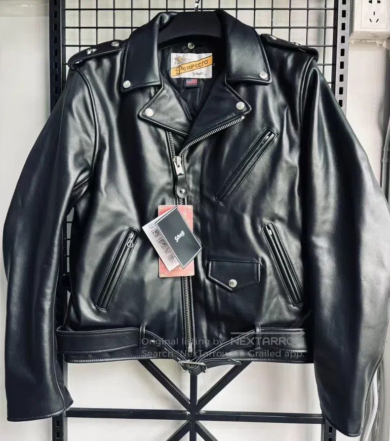Other Cotton motorcycle cowhide jacket Size US S / EU 44-46 / 1 - 1 Thumbnail