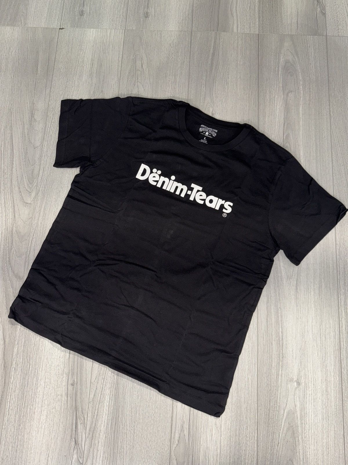 DENIM TEARS DENIM TEARS Tee “Black” Size US L / EU 52-54 / 3 - 1 Thumbnail