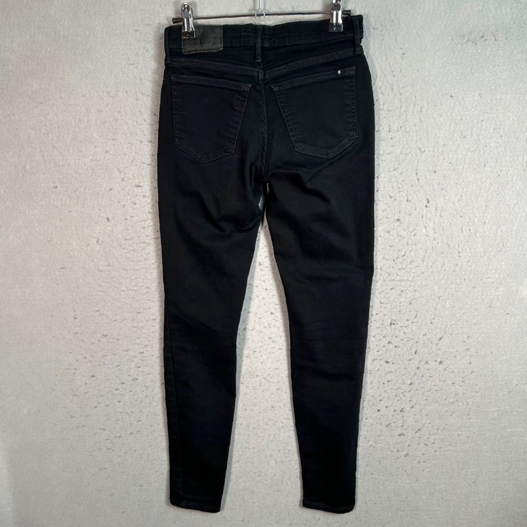 Everlane VINTAGE Everlane Jeans Women's 25 Black Mid-Rise Skinny Cotton Blend Denim Adult Womens Black Skinny Jeans 27 in 27 in 8.5-10.5 in Size 42" / US 20 - 2 Thumbnail
