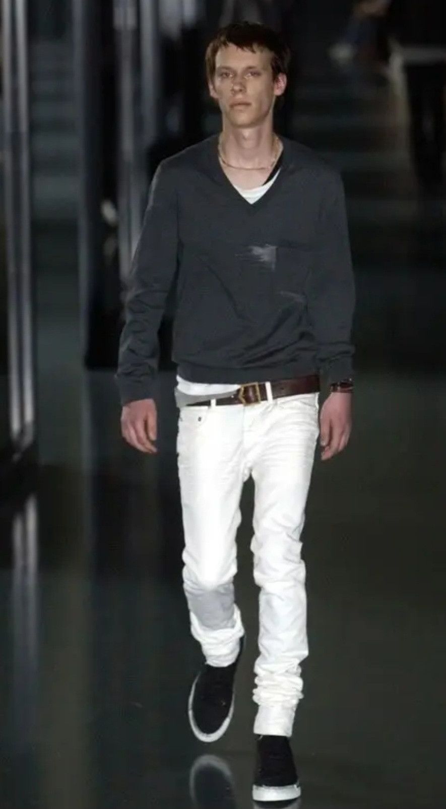 Dior Dior Homme 06SS Hedi Slimane White Denim Jeans Size 28 Size US 28 / EU 44 - 12 Thumbnail