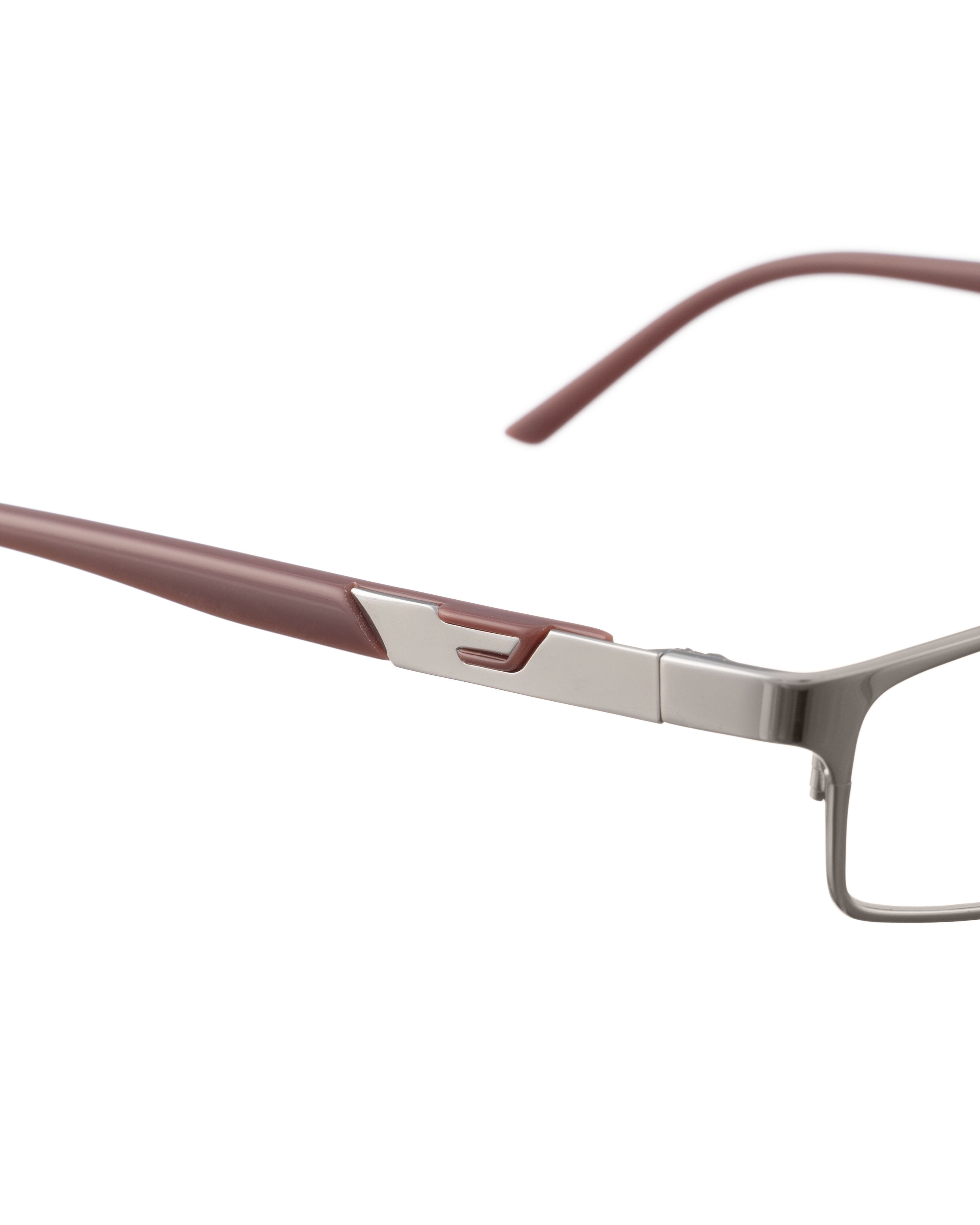 Diesel Diesel 00s Silver Chrome and Brown Rectangular Glasses Size ONE SIZE - 3 Thumbnail