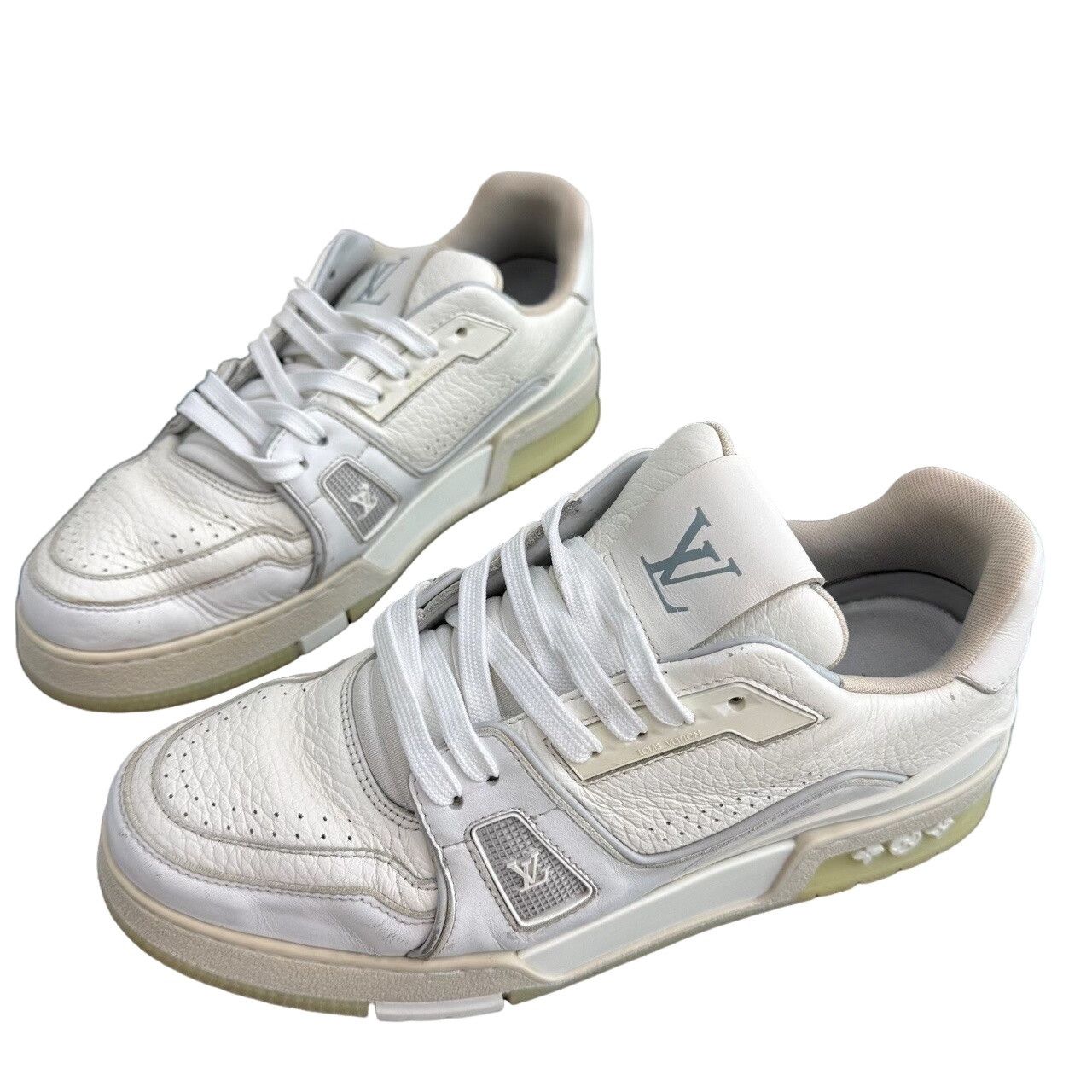 Louis Vuitton Louis Vuitton Trainer White Low-Top Sneakers Size 7 Size US 7 / EU 40 - 1 Thumbnail