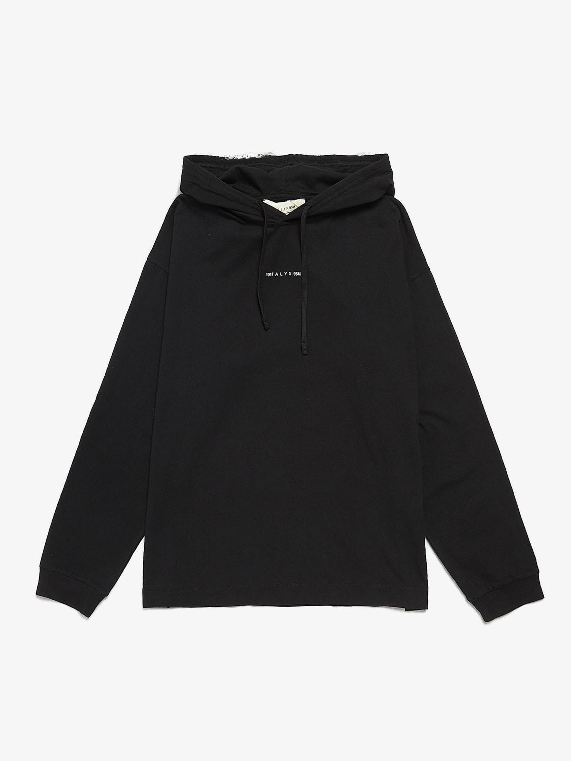 1017 ALYX 9SM Black Studded Logo Embossed Cotton Zipped