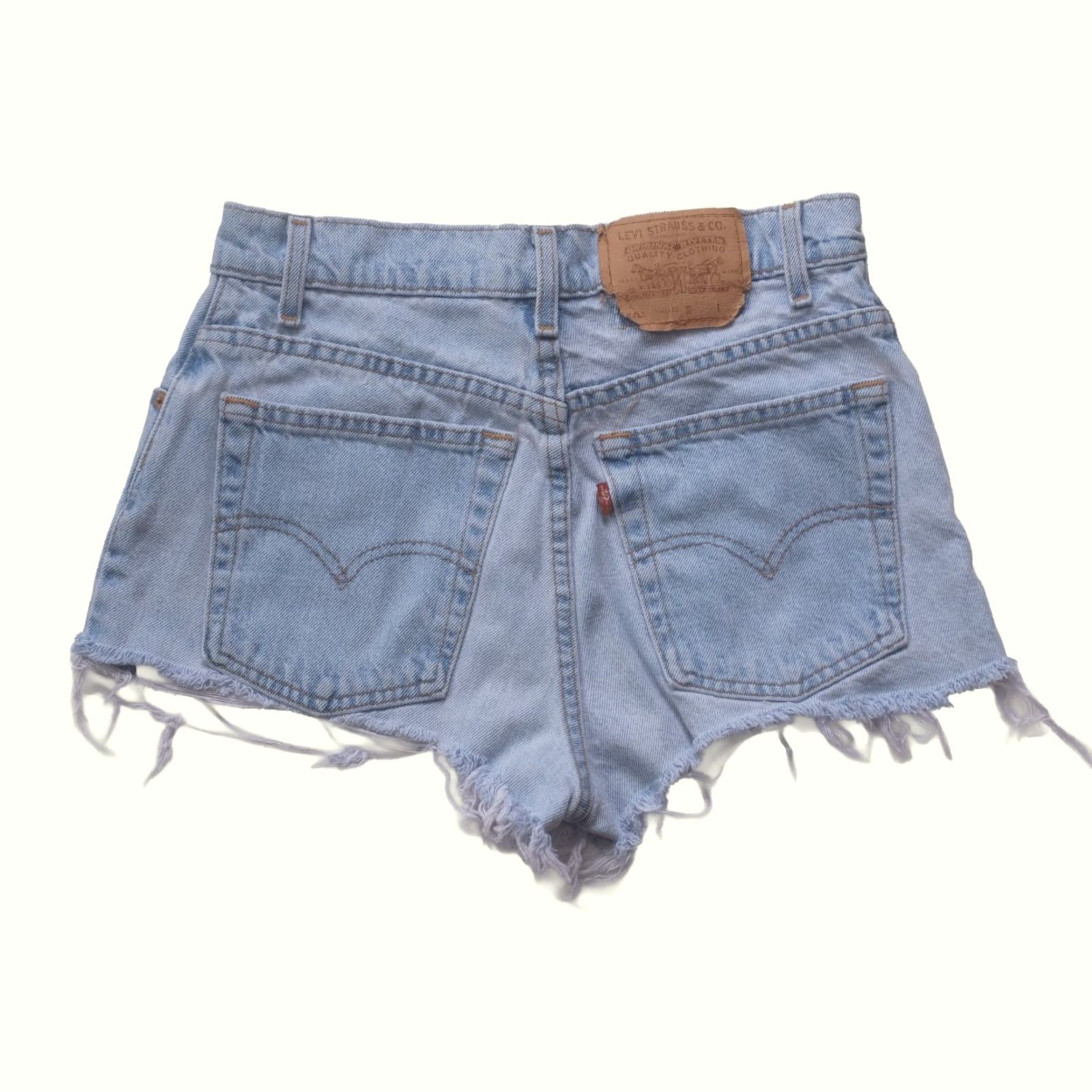 Levi's VINTAGE Levi's Strauss 90s Retro 2" Shorts USA Made Denim Cut Off Shorts 1996 SZ 9 Size 30" / US 8 / IT 44 - 3 Thumbnail