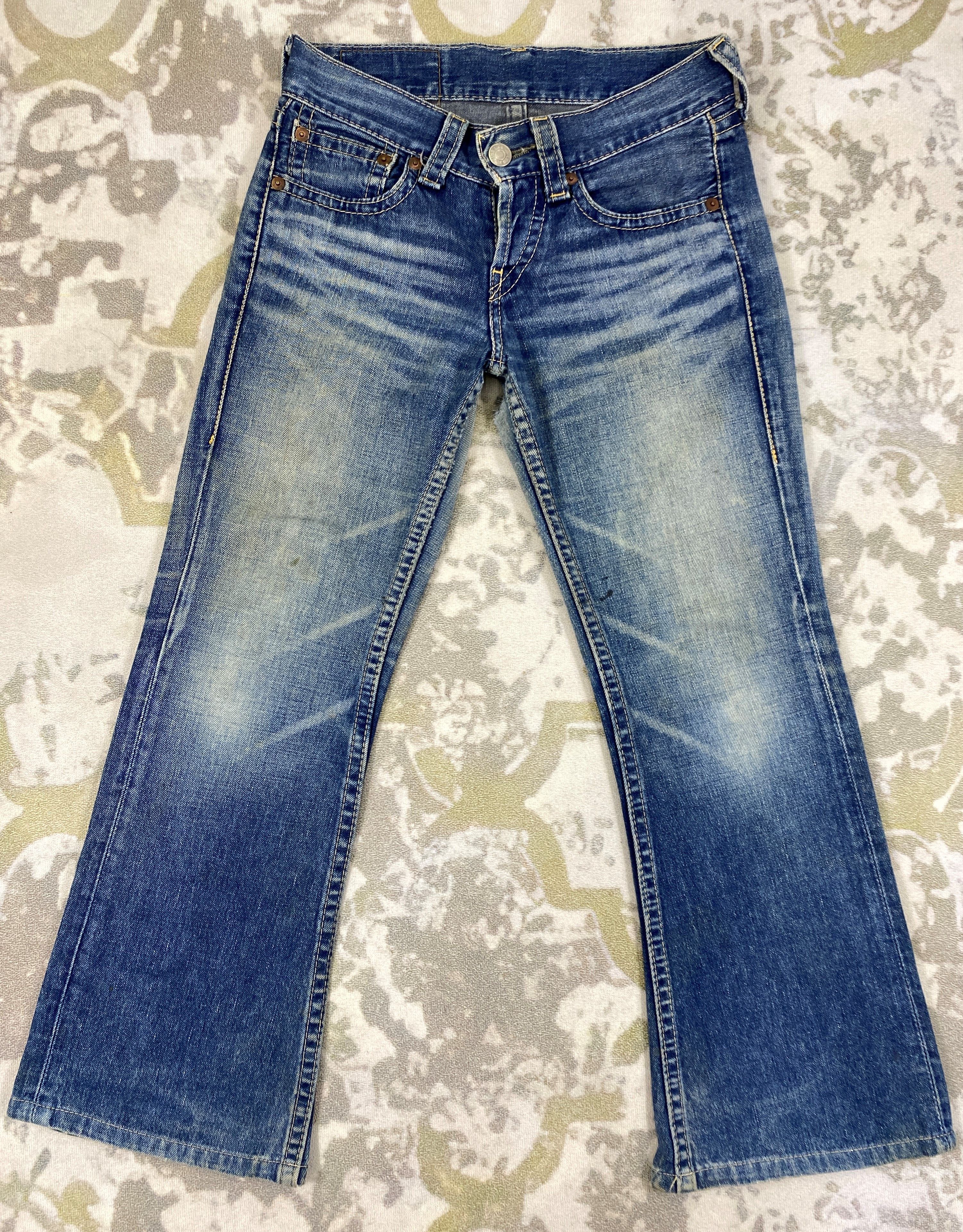 Dirty Blue Vintage Levi's 927 Flared 31x27 Denim -JN953