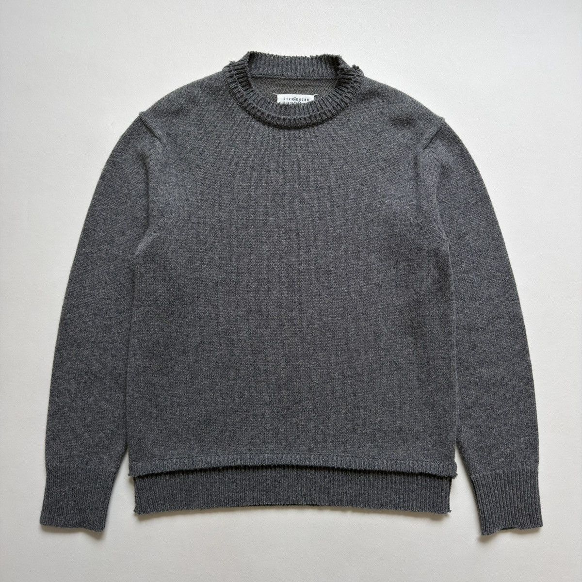 Maison Margiela A/W 21 Distressed Hems Wool Sweater Size US M / EU 48-50 / 2 - 2 Thumbnail