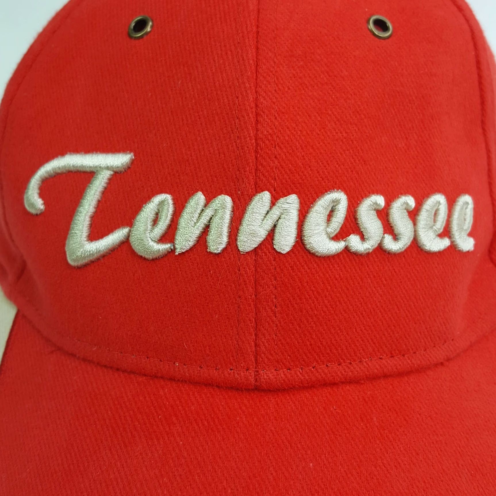 Vintage VTG Tennessee Volunteer Hat Adjustable Red Baseball Cap TN Retro USA Cotton Twill Men Baseball Cap Embroidered Adjustable Vintage Hat Mens TN Red** Size ONE SIZE - 4 Thumbnail