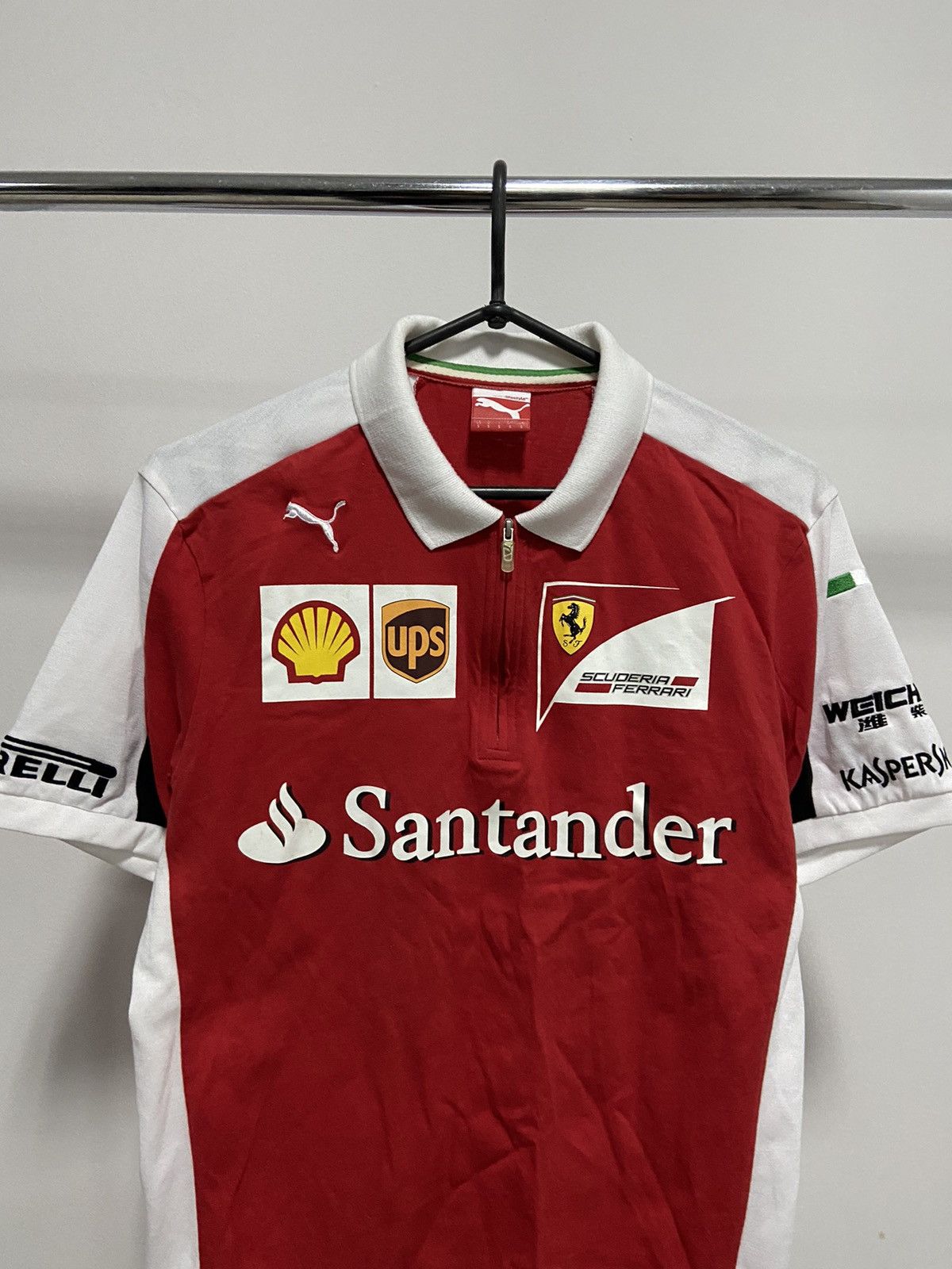 Ferrari × Puma Ferrari puma Santander big logo racing 1/4 zip polo Size US S / EU 44-46 / 1 - 2 Thumbnail