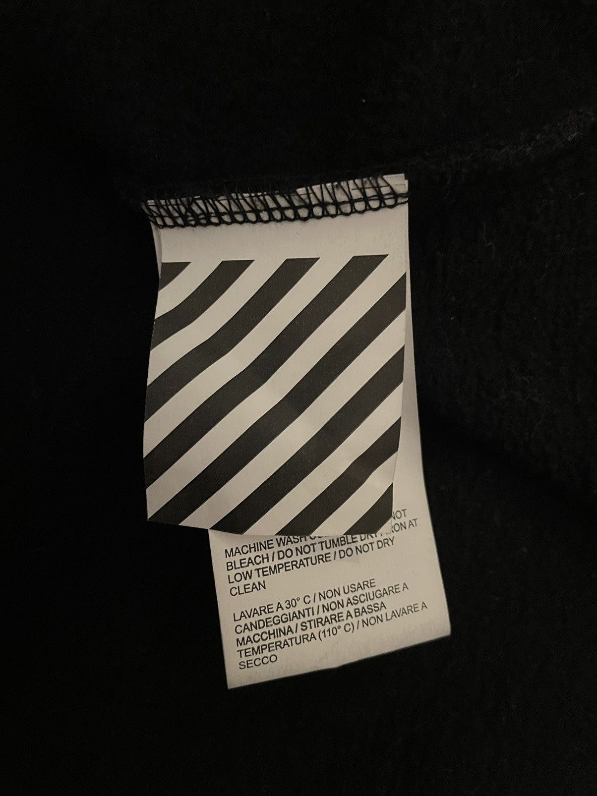 Off-White Black Diagonal Gradient Zip Hoodie Size US M / EU 48-50 / 2 - 8 Thumbnail