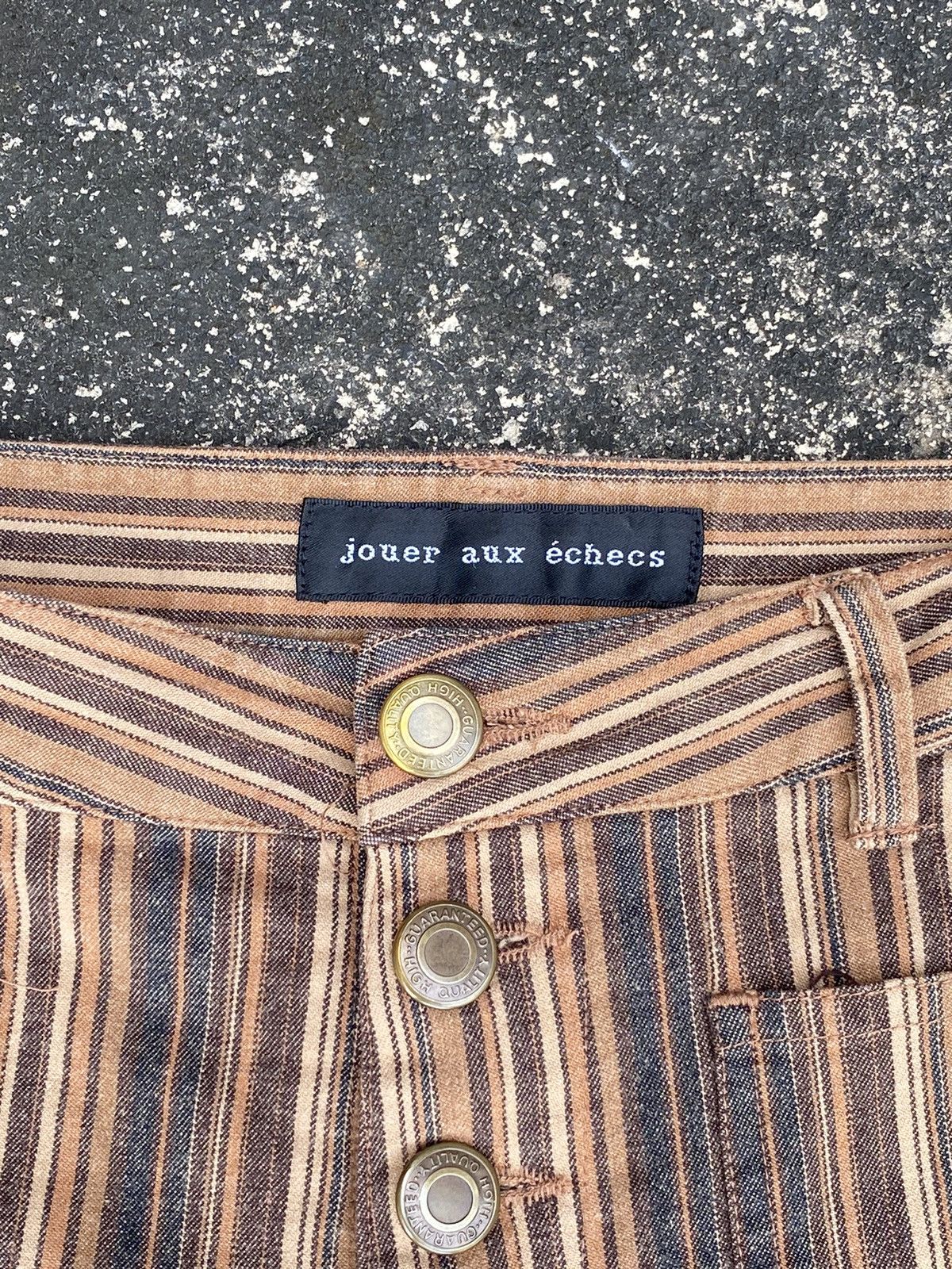 If Six Was Nine Flare Jouer Aux Echess Stripe Jeans Pants Size 28" / US 6 / IT 42 - 7 Thumbnail