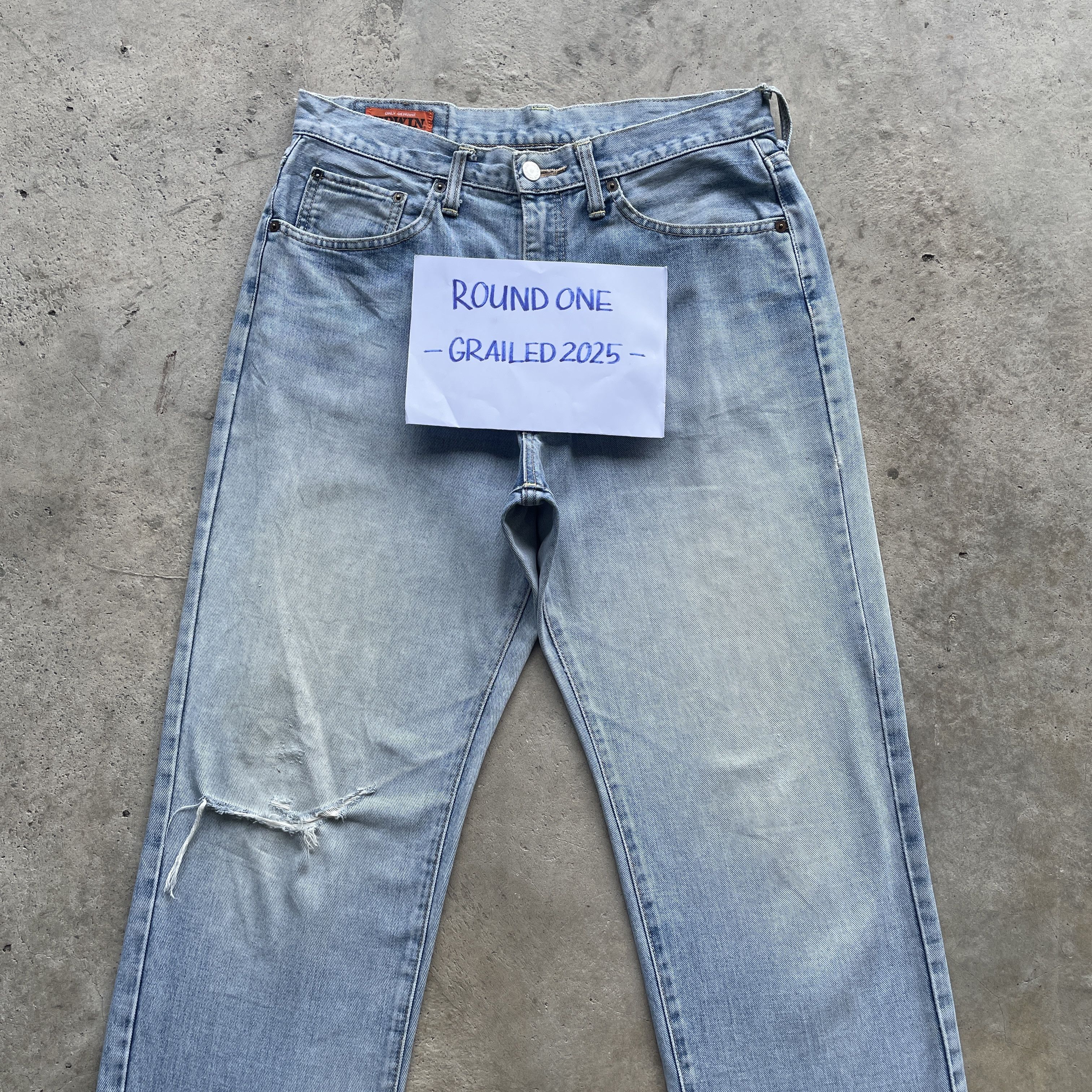 Japanese Brand VINTAGE EDWIN WASH DENIM DISTRESSED FADED JEANS PANTS W32 Size US 32 / EU 48 - 3 Thumbnail