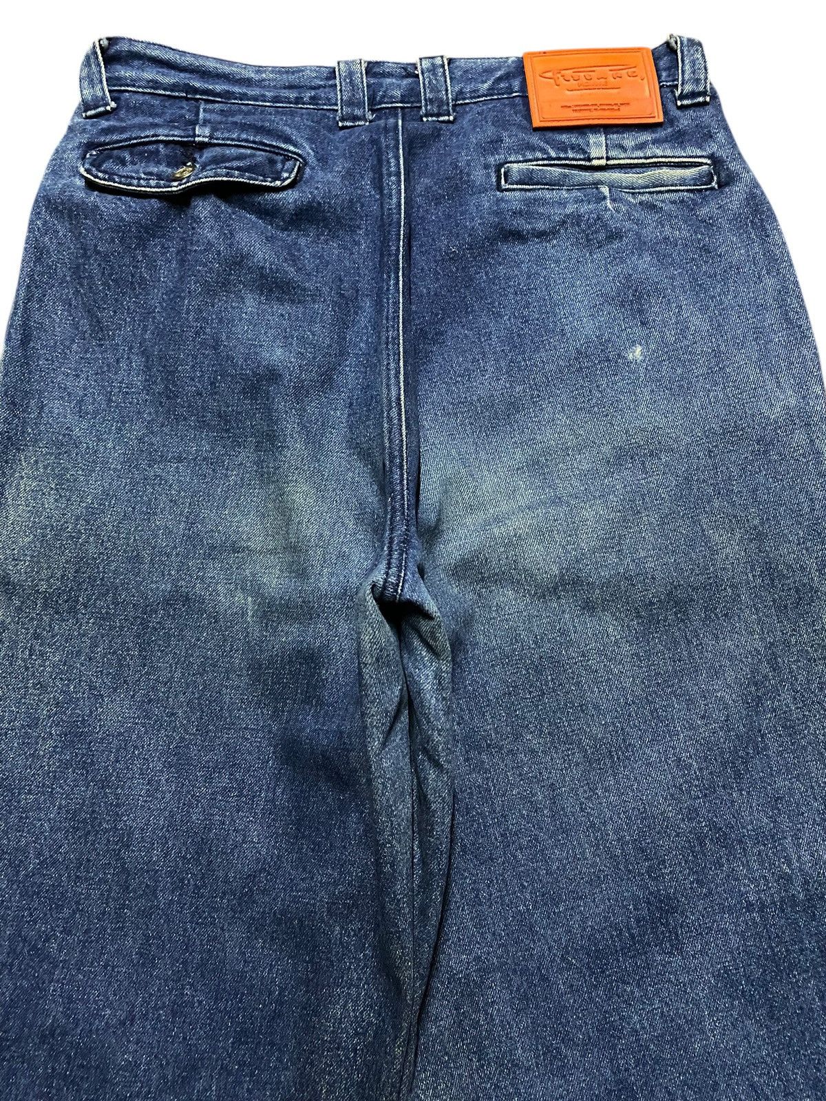 Japanese Brand Vintage Y2K New Caution Brand Blue Wash Baggy Jeans Size US 31 - 4 Thumbnail