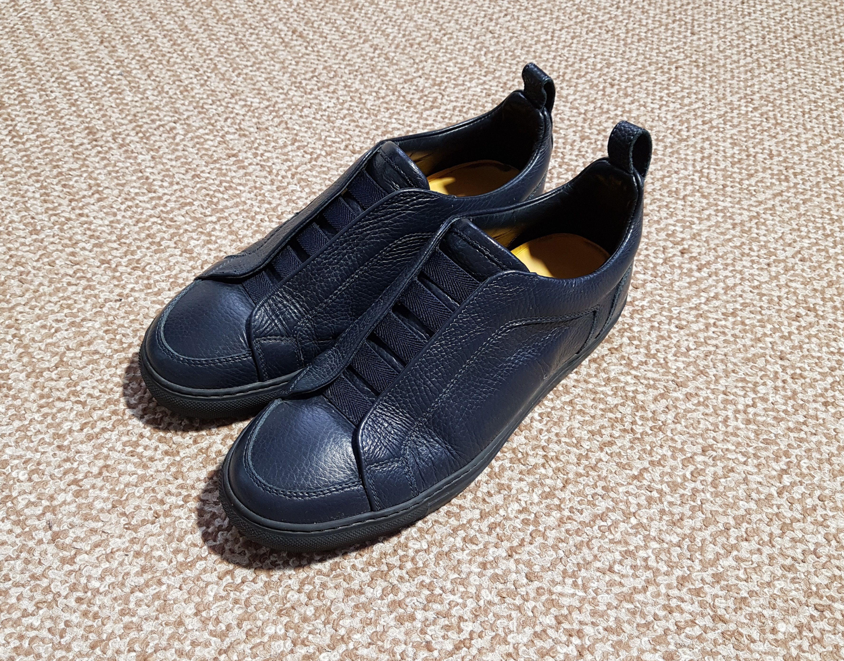Doucal's Doucal's Leather Roger Blue Sneakers Slip-on sz 40 Size US 7.5 / EU 40-41 - 2 Thumbnail