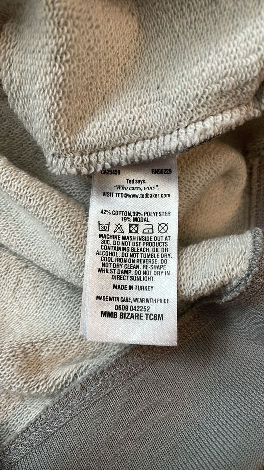 Ted Baker Ted Baker Grey Crew Neck Size US S / EU 44-46 / 1 - 3 Thumbnail