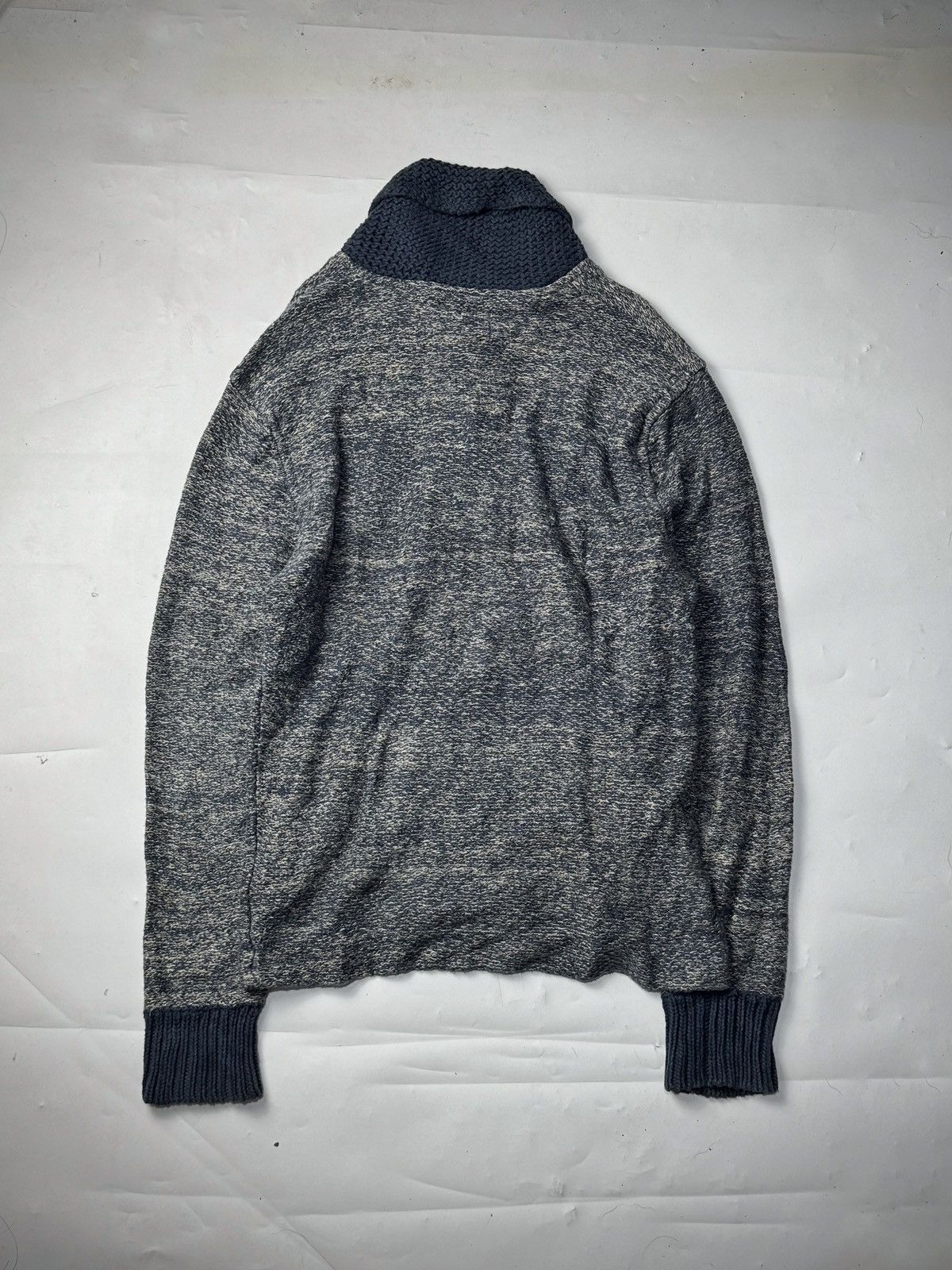 RRL Ralph Lauren Full Zip Sweater Knit Denim Supply Ralph Lauren Vintage Size US M / EU 48-50 / 2 - 2 Thumbnail