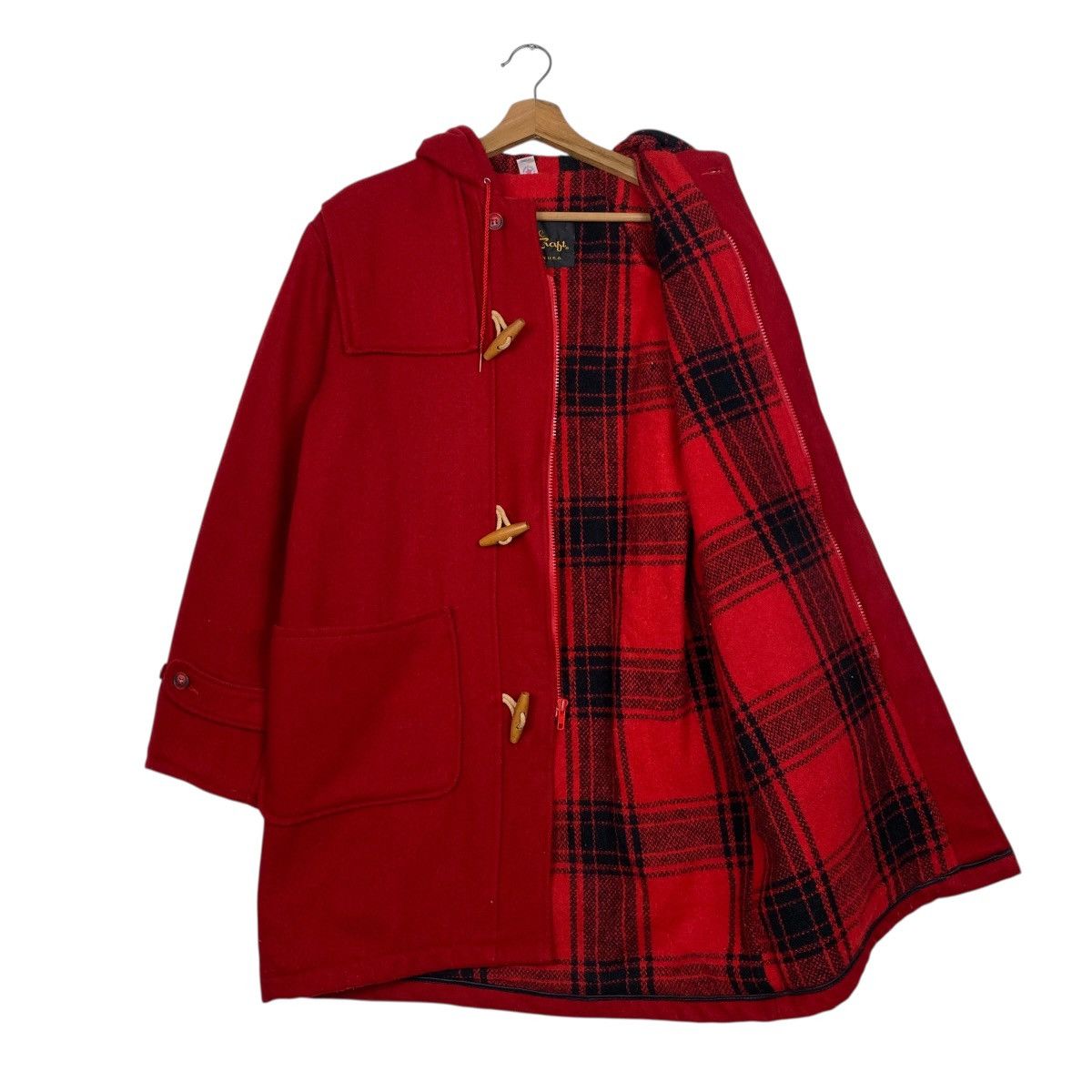 Japanese Brand Cal Craft duffle hoodie coat jacket Size US M / EU 48-50 / 2 - 10 Thumbnail