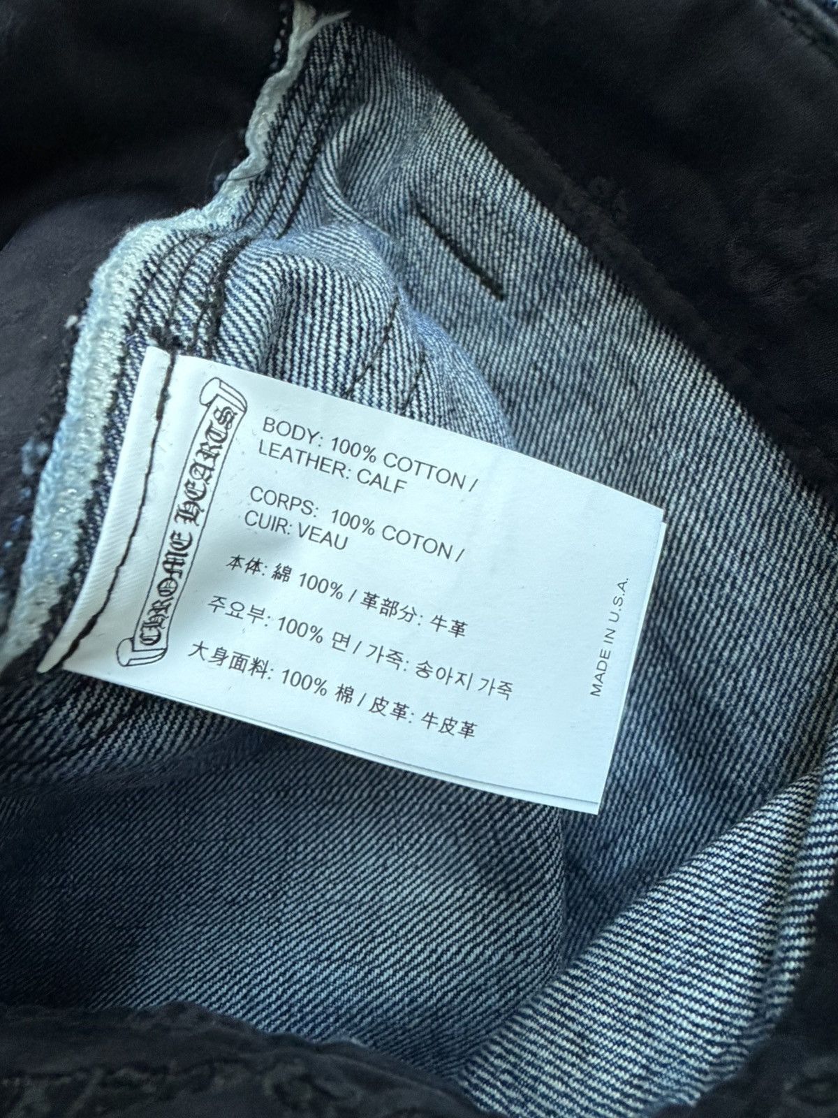 Chrome Hearts Chrome Hearts Turbo Diesel Cheetah Cross Patch Blue Jeans Size US 32 / EU 48 - 18 Thumbnail