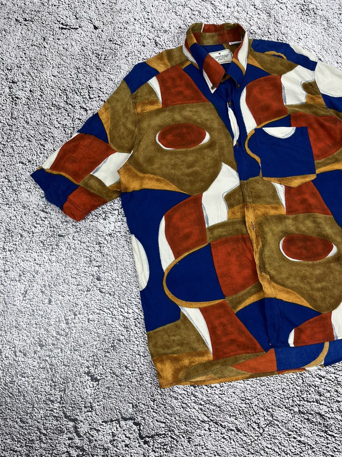 Vintage Vintage Dior Style 90S Abstract Viscose Shirt size XL Size US XL / EU 56 / 4 - 2 Thumbnail