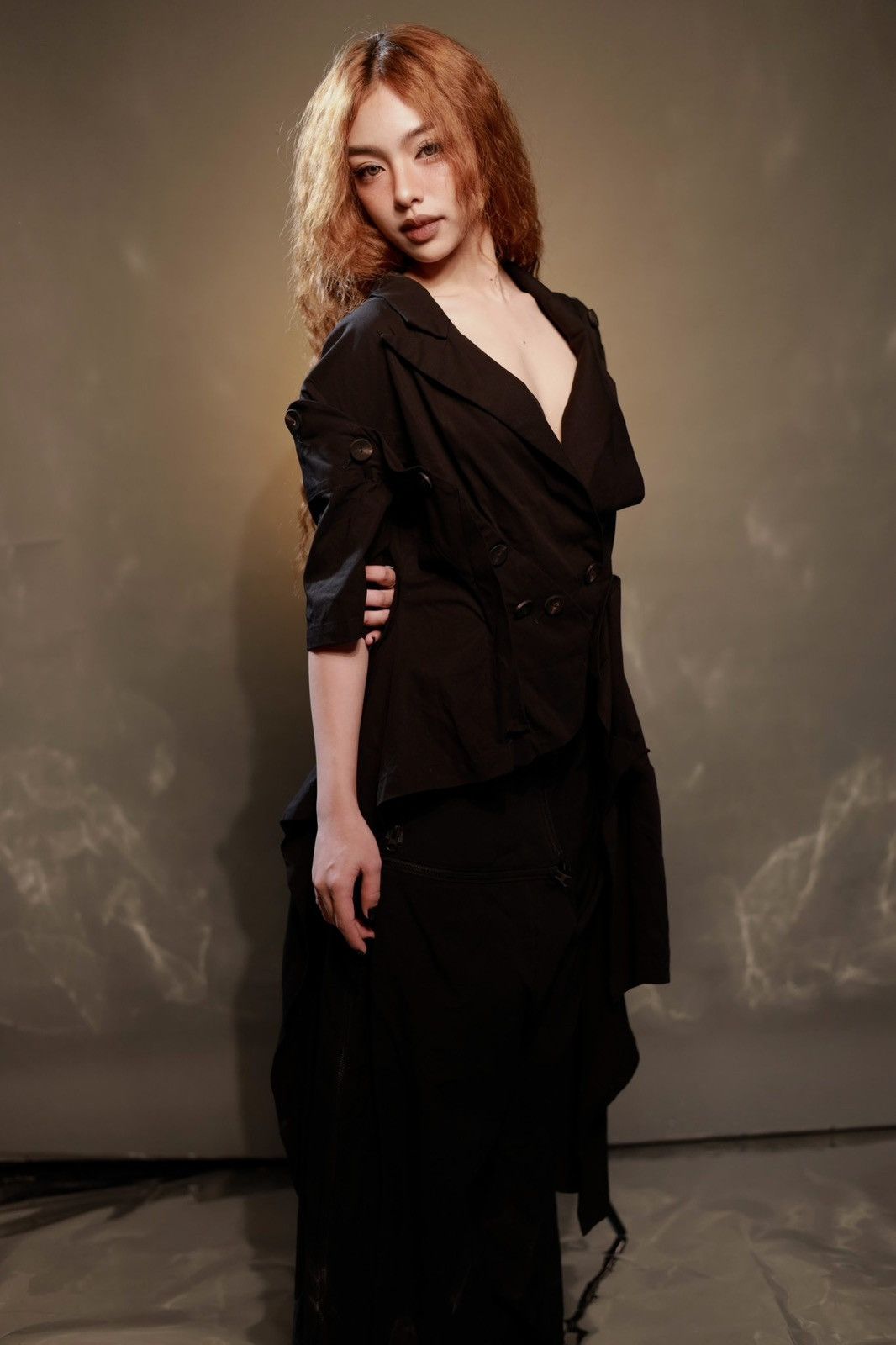 Yohji Yamamoto Yohji Yamamoto Femme SS18 Drape Button Asymmetrical Jacket Size M / US 6-8 / IT 42-44 - 2 Thumbnail