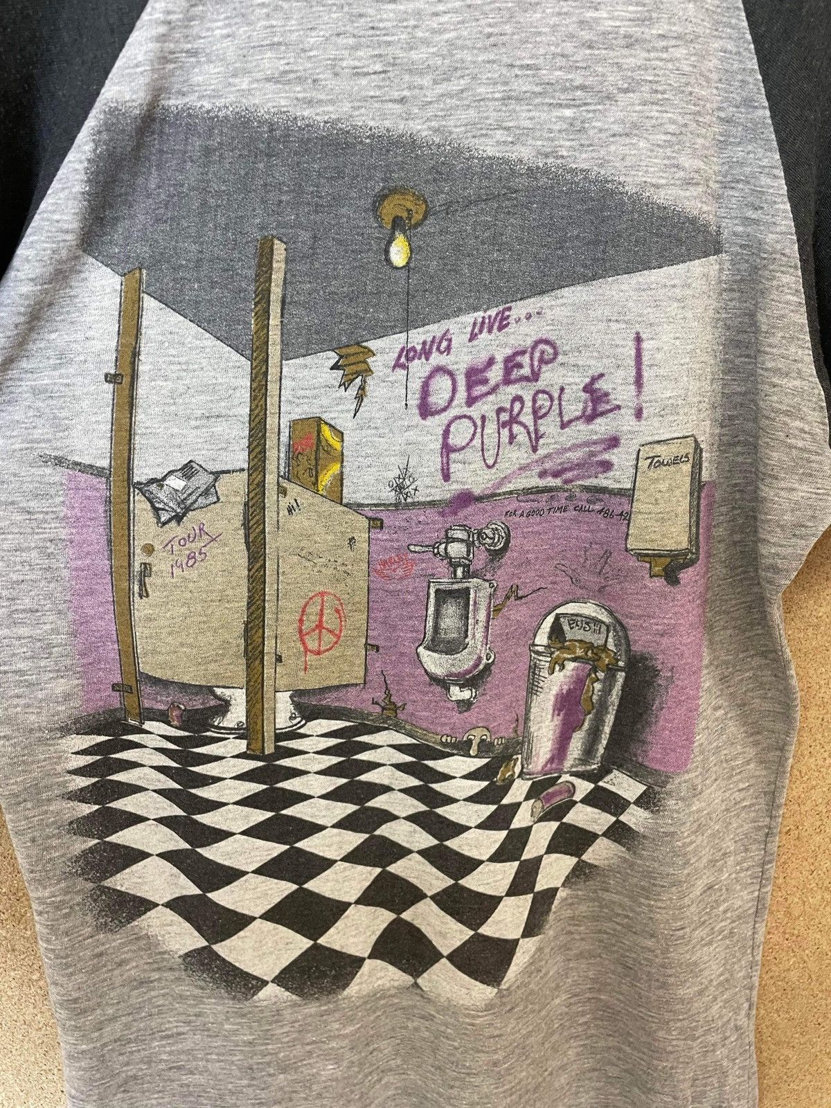 Band Tees × Vintage Vintage Deep Purple 1985 Raglan Tee - S Size US S / EU 44-46 / 1 - 4 Thumbnail