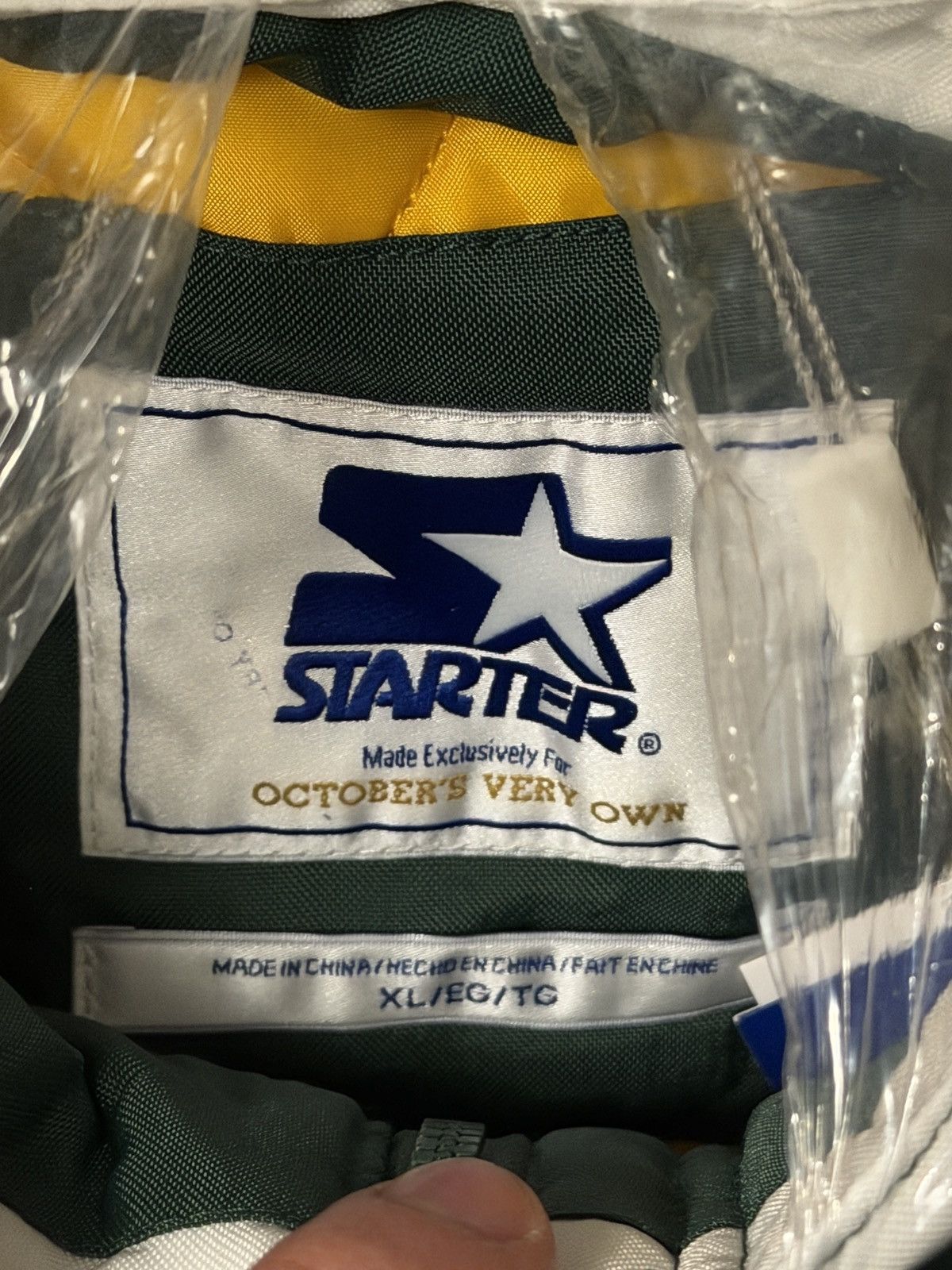 Drake OVO x NFL GREEN BAY PACKERS STARTER® SIDELINE PUFFER JACKET Size US XL / EU 56 / 4 - 14 Thumbnail