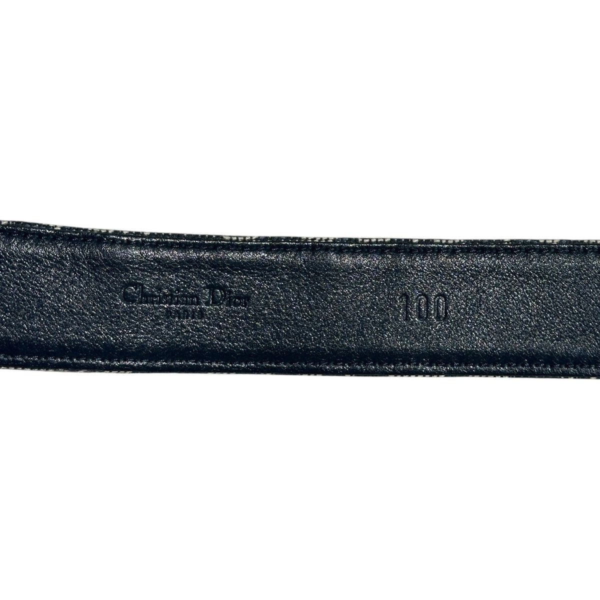 Dior Monogram logo leather belt Size 32 - 3 Thumbnail