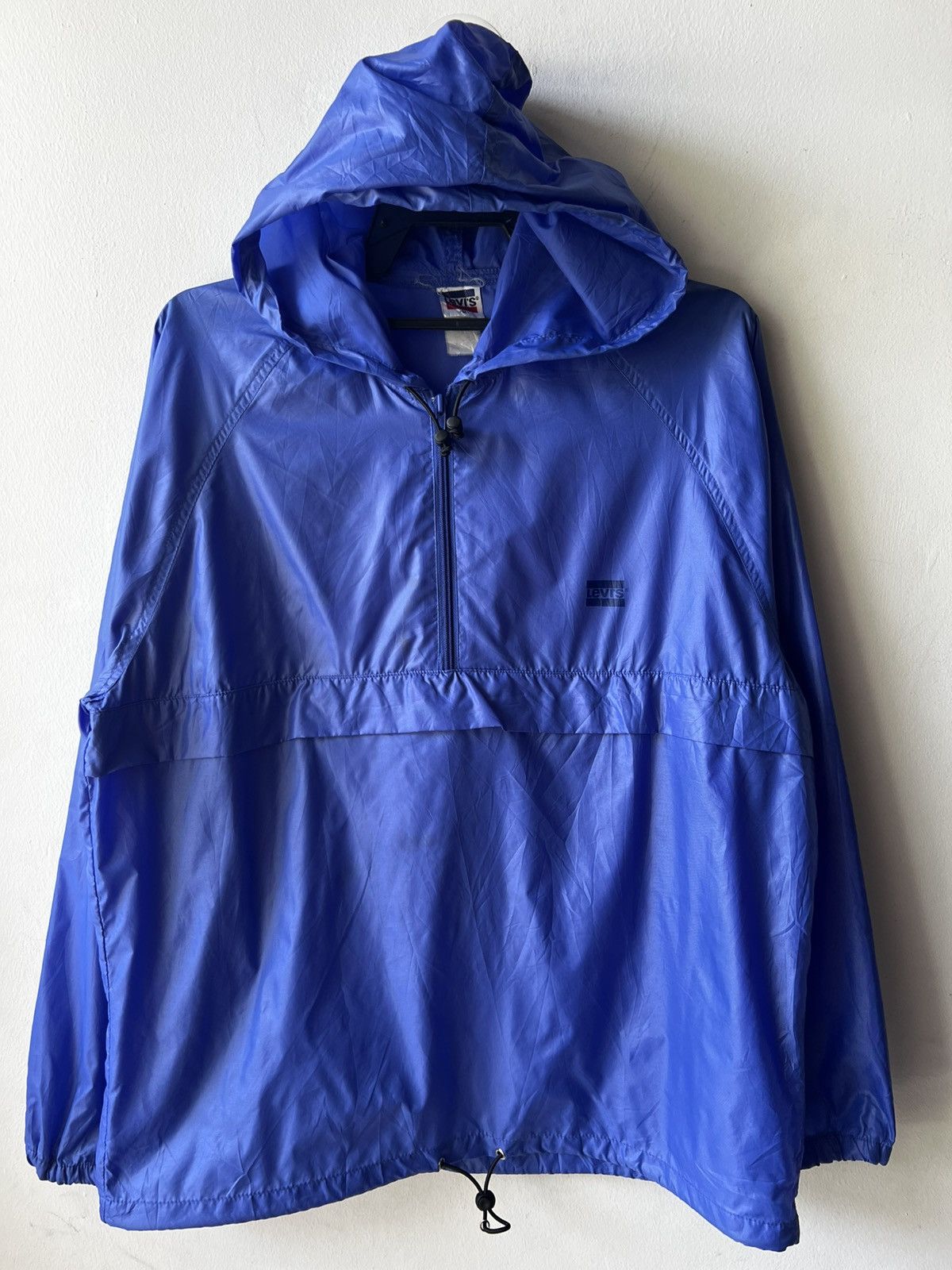 Levi's × Vintage Vtg Levis Blue Bar Packable Anorak Windbreaker Nylon Jacket Size US M / EU 48-50 / 2 - 1 Thumbnail