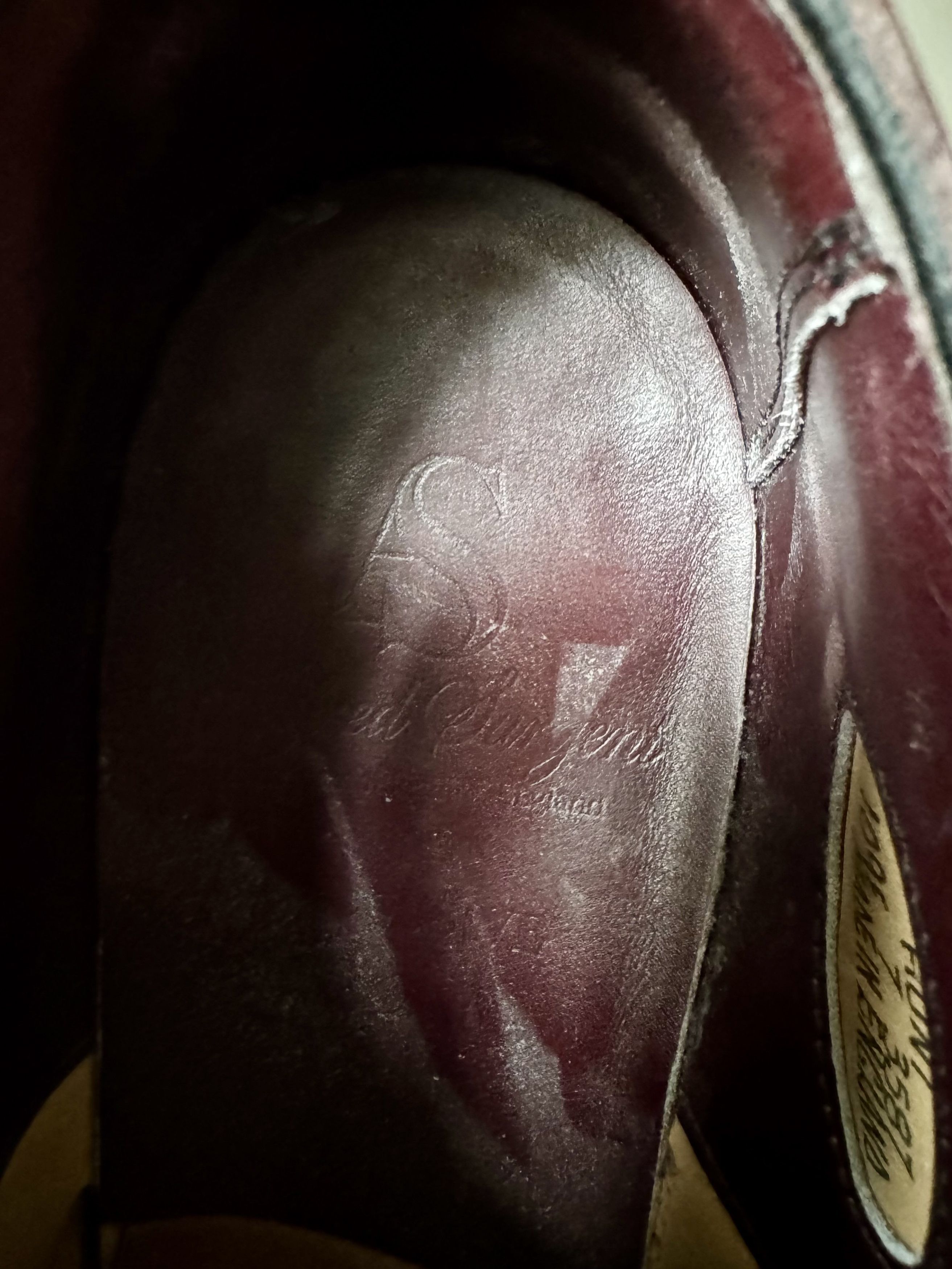 Alfred Sargent Russian Grained Brogues Burgundy Size US 8 / EU 41 - 6 Thumbnail