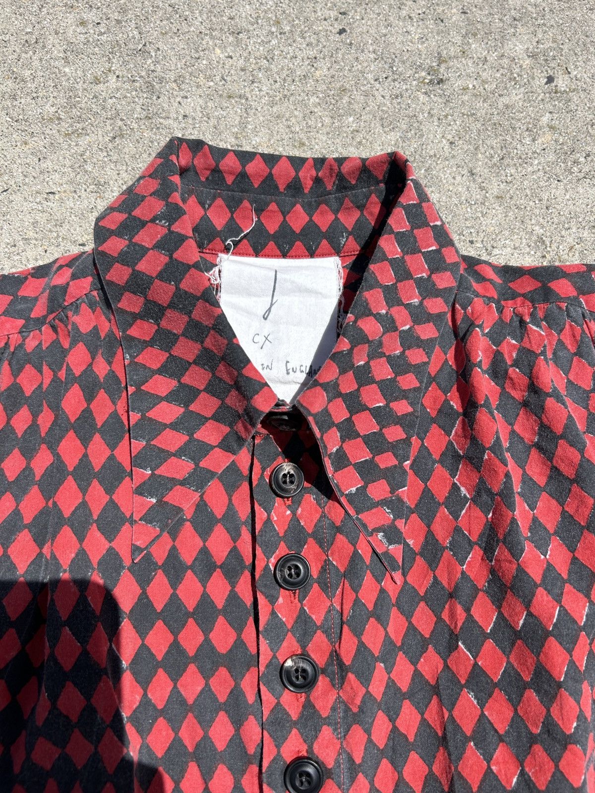 John Alexander Skelton John Alexander Skelton Gathered Block Print Shirt Size US S / EU 44-46 / 1 - 4 Thumbnail