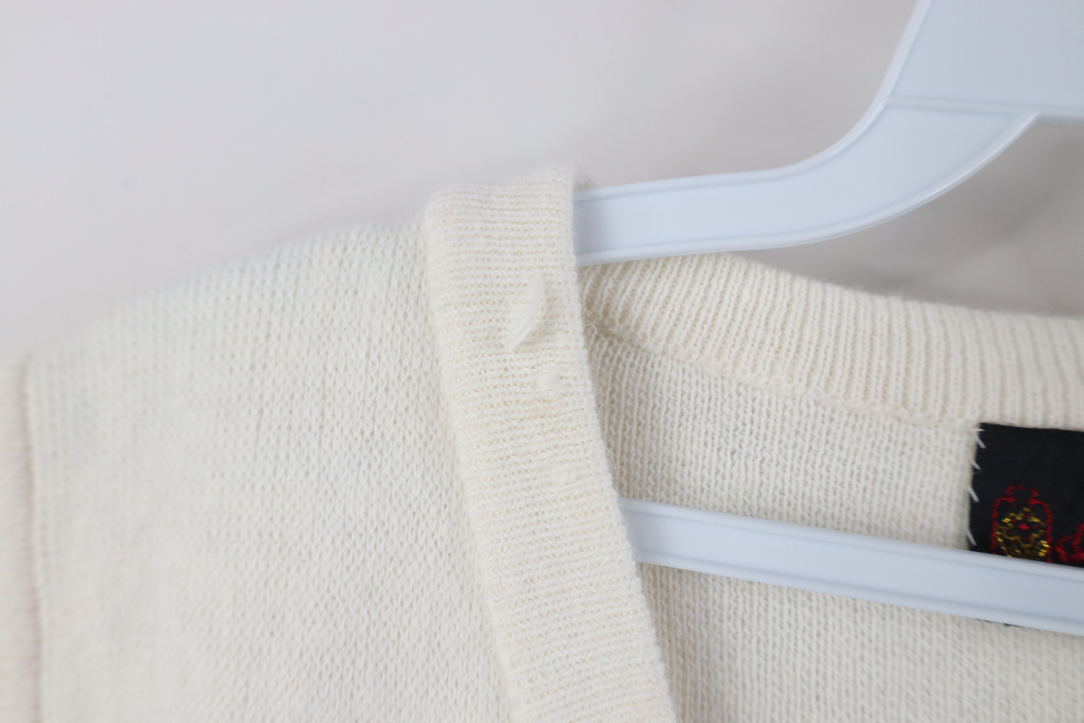 Vintage Vintage 70s Streetwear Flower Knit Sweater Vest White Size M / US 6-8 / IT 42-44 - 7 Thumbnail