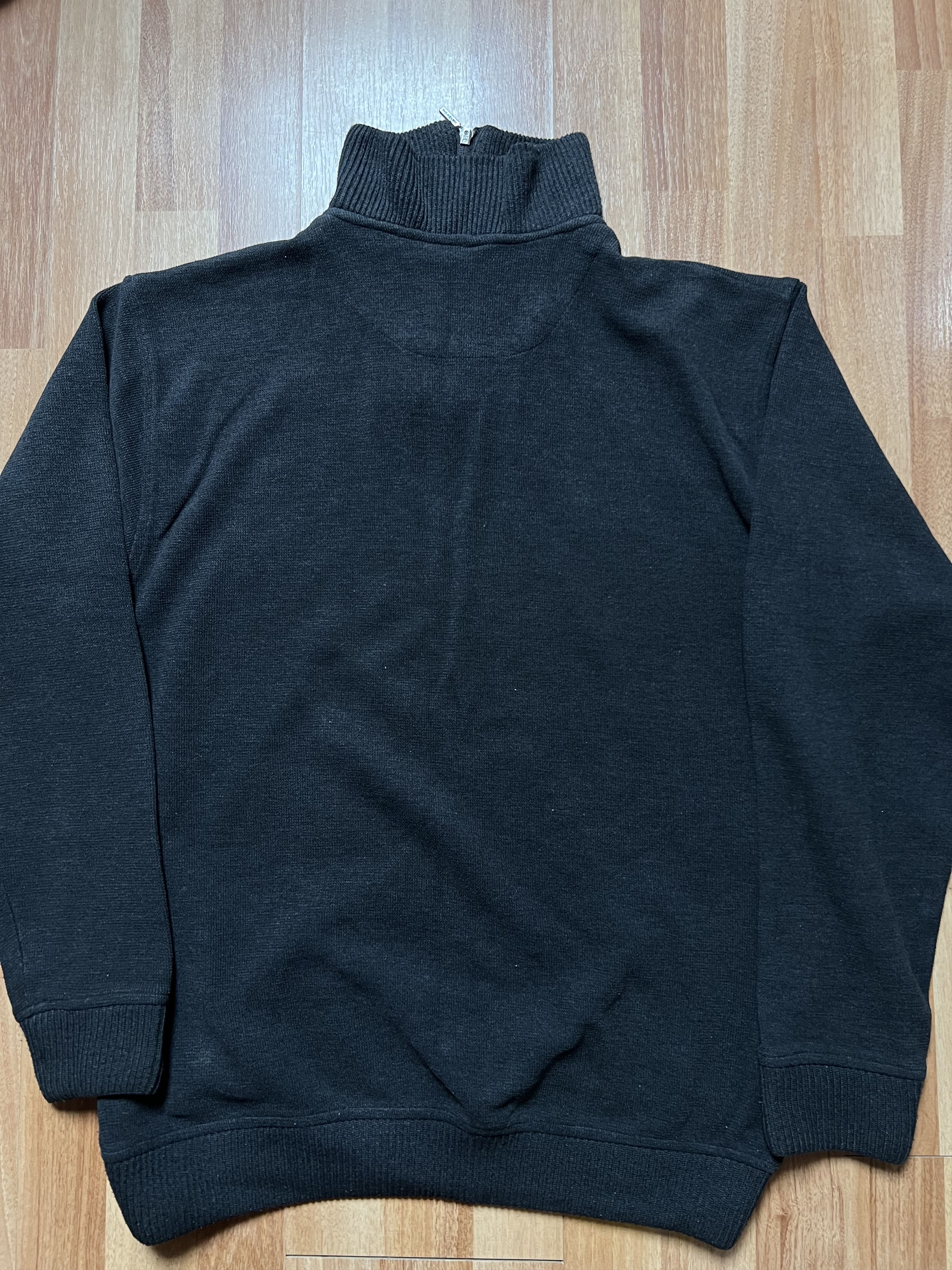Vintage × Yves Saint Laurent Soft Fleece YSL Sweatshirt 1/4 Zip Dark Grey YSL Sweater Size US L / EU 52-54 / 3 - 10 Thumbnail