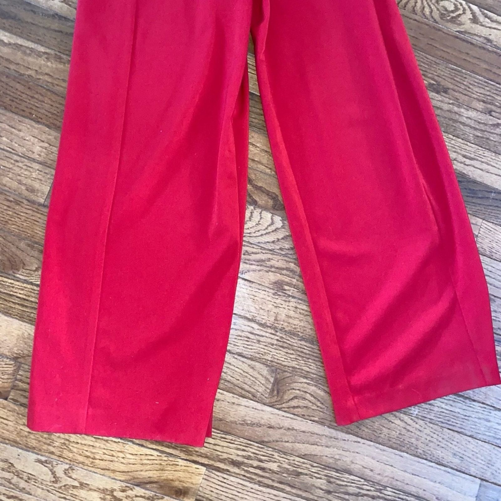 Black Halo BLACK HALO Jackie O Red Belted Wide Leg Jumpsuit Size 4 P Size 27" / US 4 / IT 40 - 11 Thumbnail