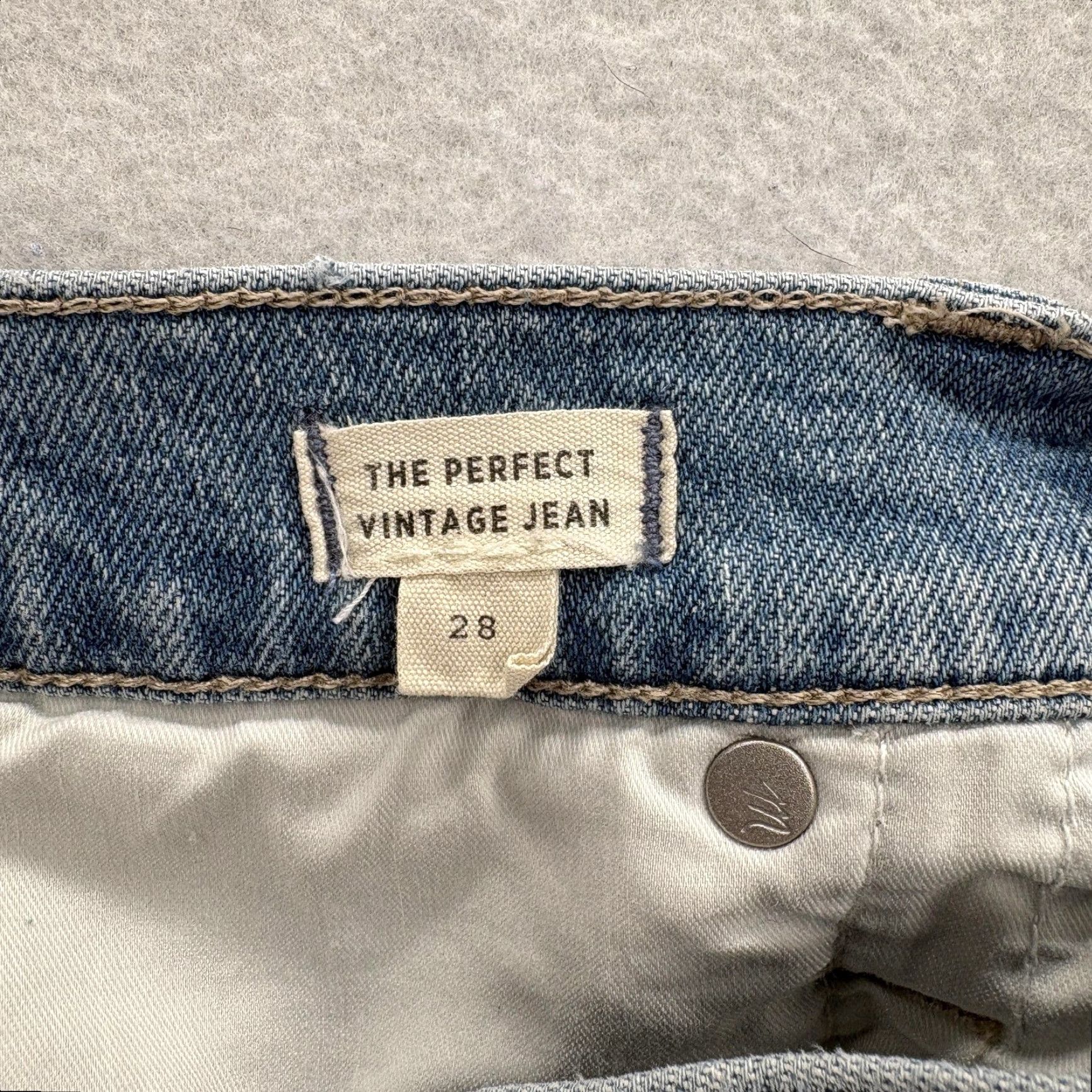 Madewell Madewell Jeans Womens 28 High Rise Cropped Blue Light Wash Denim Slim 5-Pocket Stretch Cotton Spandex Vintage? Size 28" / US 6 / IT 42 - 5 Thumbnail