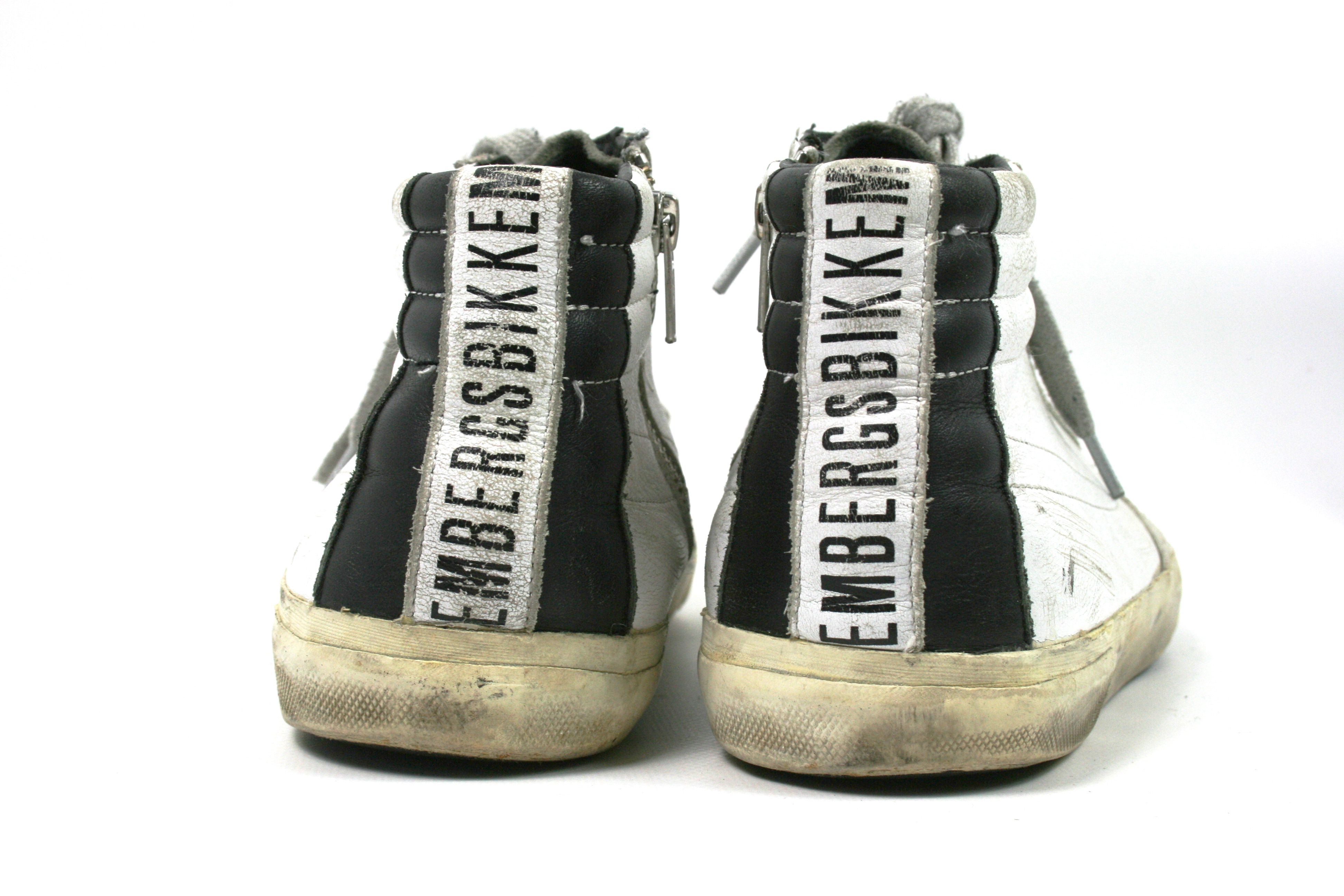 Dirk Bikkembergs Distressed Rubber Zipped High Top Sneakers Size US 8 / EU 41 - 7 Thumbnail