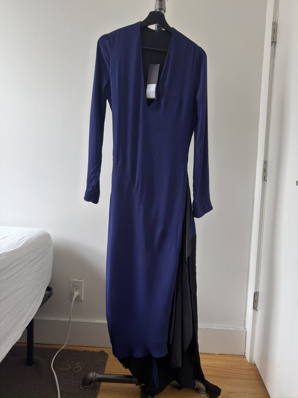 Haider Ackermann SS19 Longsleeve Wrap Dress Size XS / US 0-2 / IT 36-38 - 1 Thumbnail