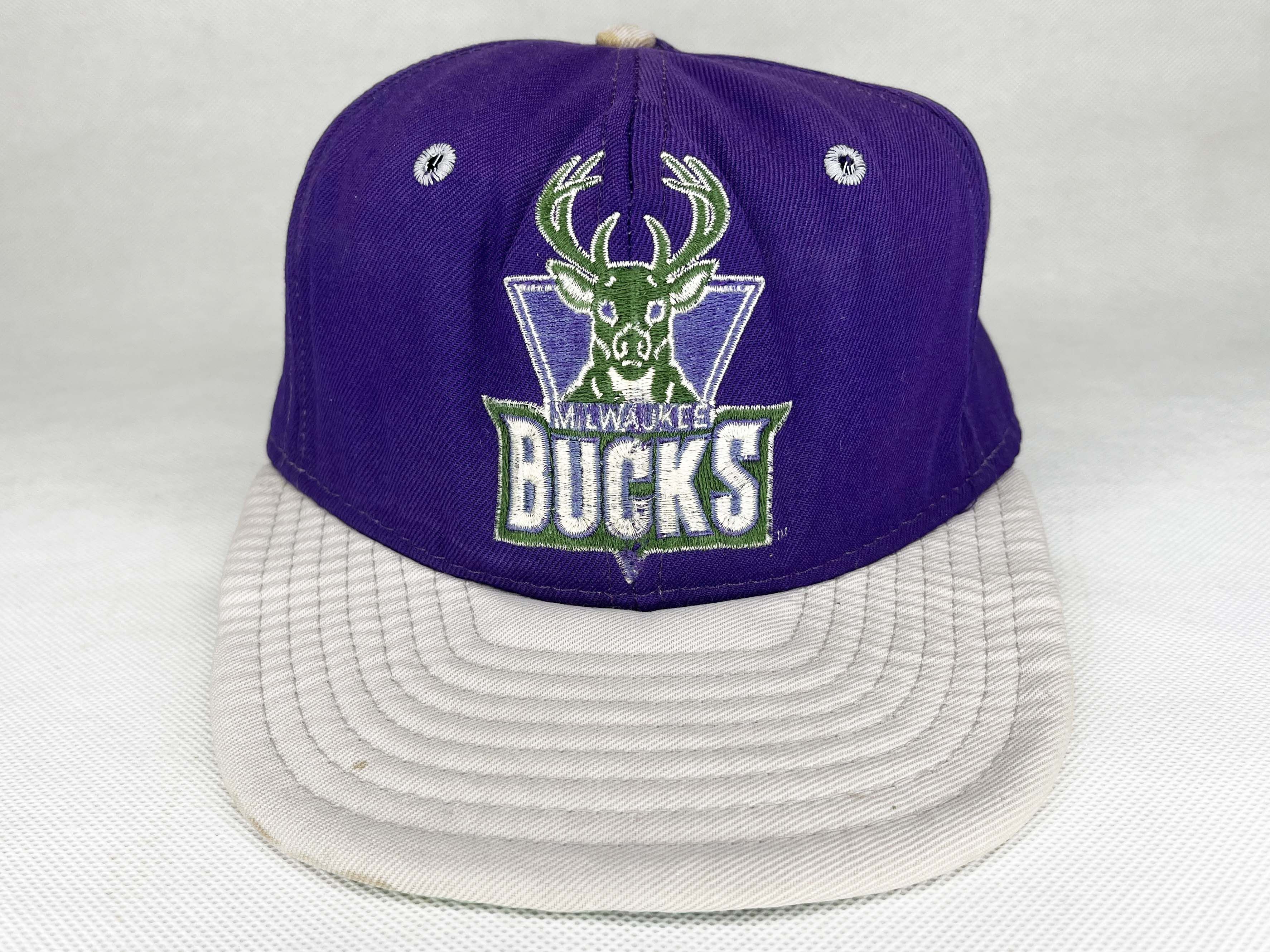 NBA Vintage NBA Milwaukee Bucks Basketball Snapback Cap Hat Size ONE SIZE - 1 Thumbnail