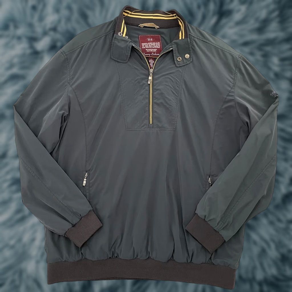 Tommy Bahama Tommy Bahama Jacket Adult Large Gray 1/4 Zip Pullover Windbreaker TB18 Logo Mens Size US L / EU 52-54 / 3 - 1 Thumbnail