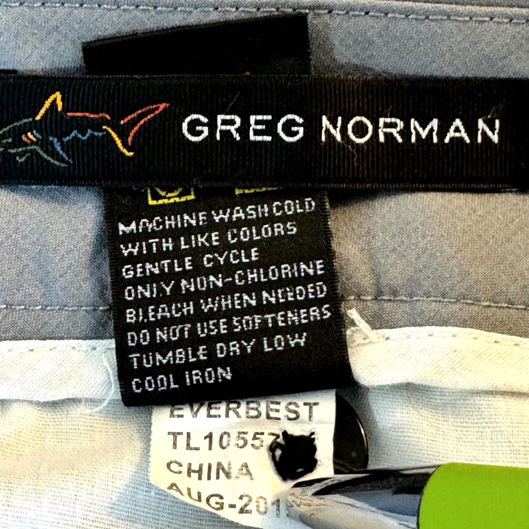 Vintage Greg Norman Mens Shorts 38 Gray Stretch Mid-Rise Flat Front Classic Size US 38 / EU 54 - 5 Thumbnail