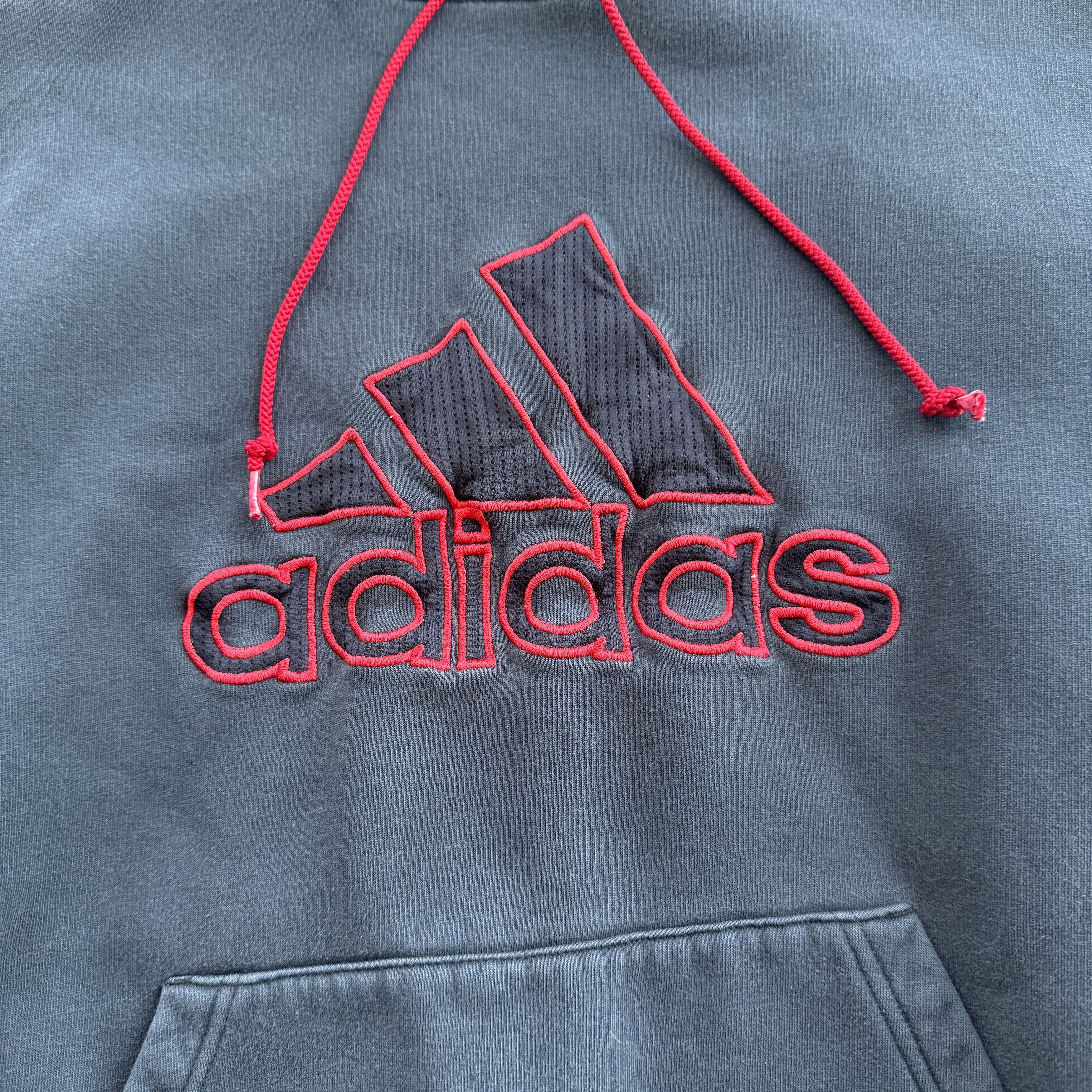 Adidas Vintage Y2K Adidas Center Logo Hoodie Size US L / EU 52-54 / 3 - 2 Thumbnail