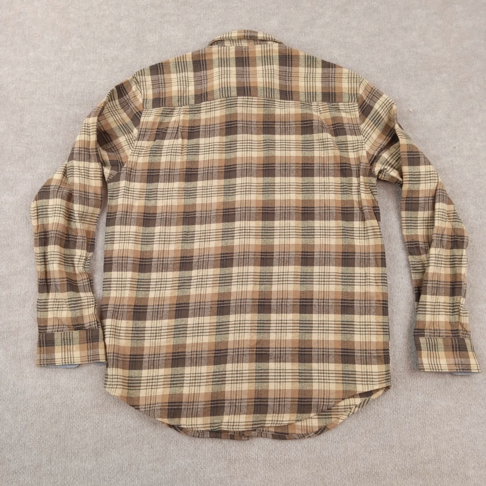 Vintage Field & Stream Shirt Mens Medium Brown Plaid Flannel Button-Up Casual Long Sleeve Size US M / EU 48-50 / 2 - 7 Thumbnail