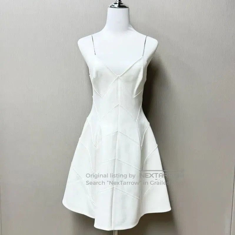 Miu Miu White Sleeveless Summer Dress .